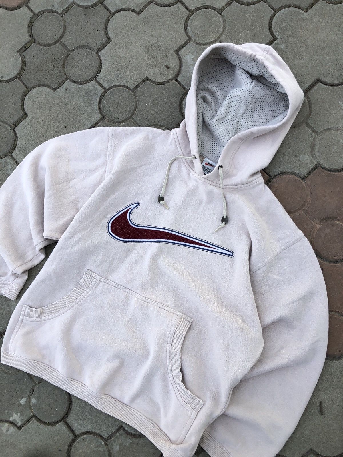Nike × Vintage Vintage 90s Nike Center Swoosh Hoodie Big Logo Size US M / EU 48-50 / 2 - 3 Thumbnail