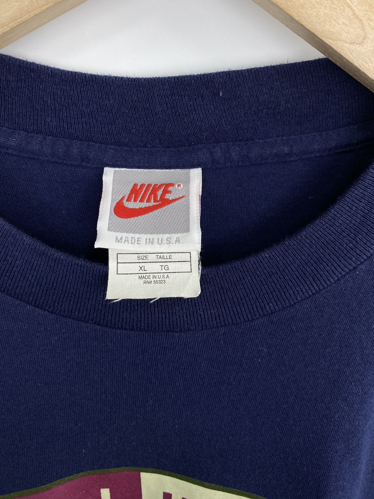 Nike 🇺🇸 Vintage 90s Nike Rare Made in USA T-Shirt Y2K Retro Hype Size US XL / EU 56 / 4 - 5 Thumbnail