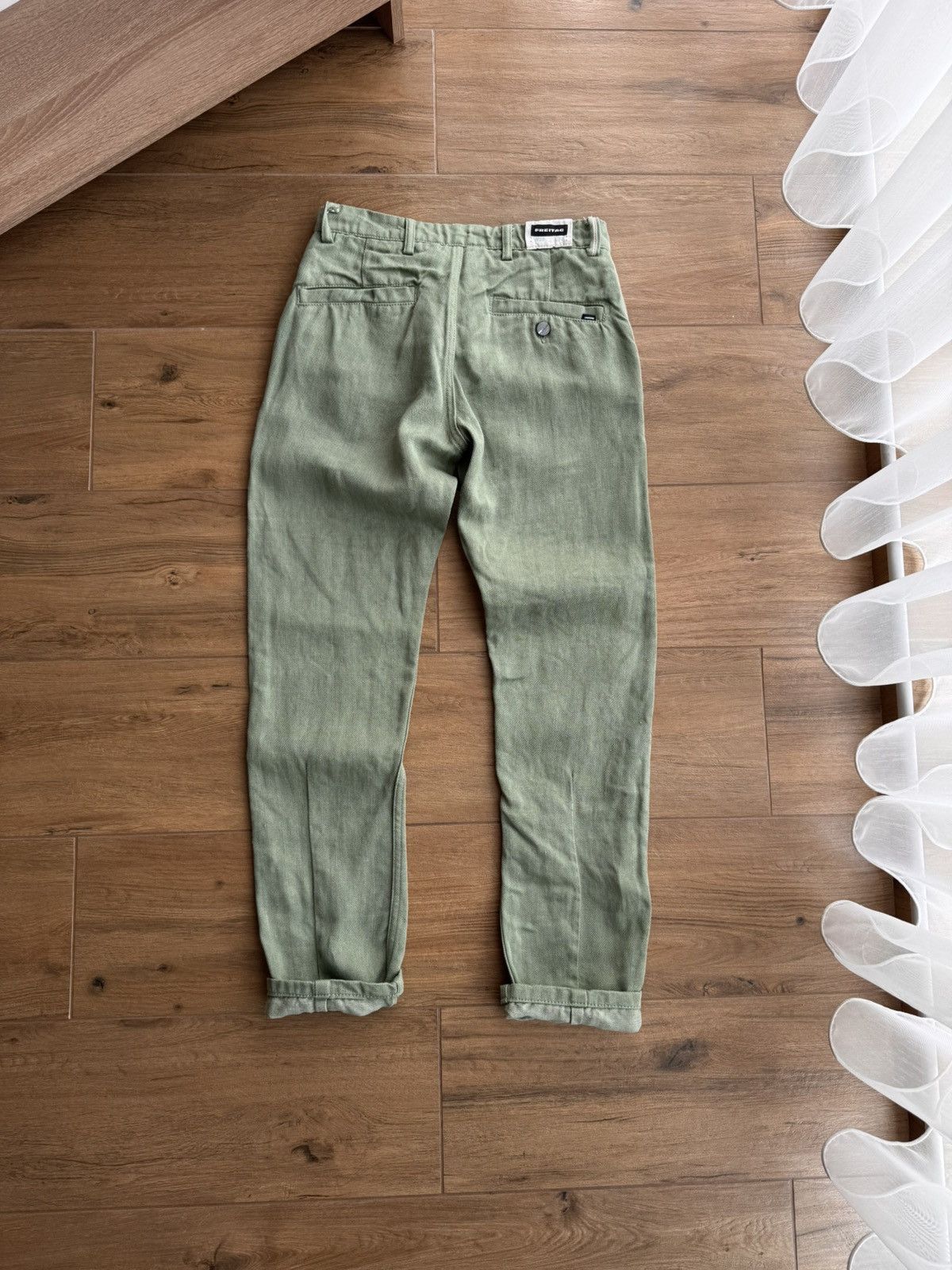 Freitag × Vintage Vintage Freitag E550 Indigo Green Selvedge Workwear Pants Size US 28 / EU 44 - 7 Thumbnail