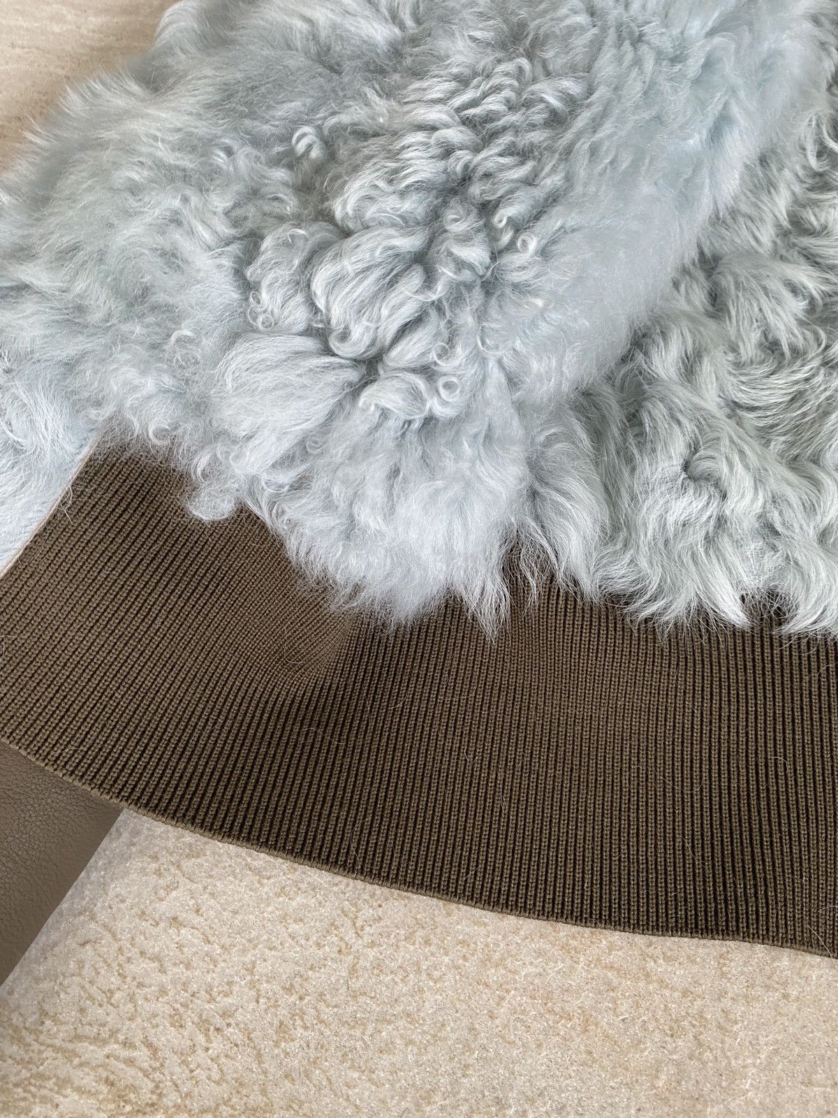 Rick Owens FW24 PORTERVILLE ALICE PARKA IN BLUE TOSCANA SHEARLING Size US M / EU 48-50 / 2 - 9 Thumbnail