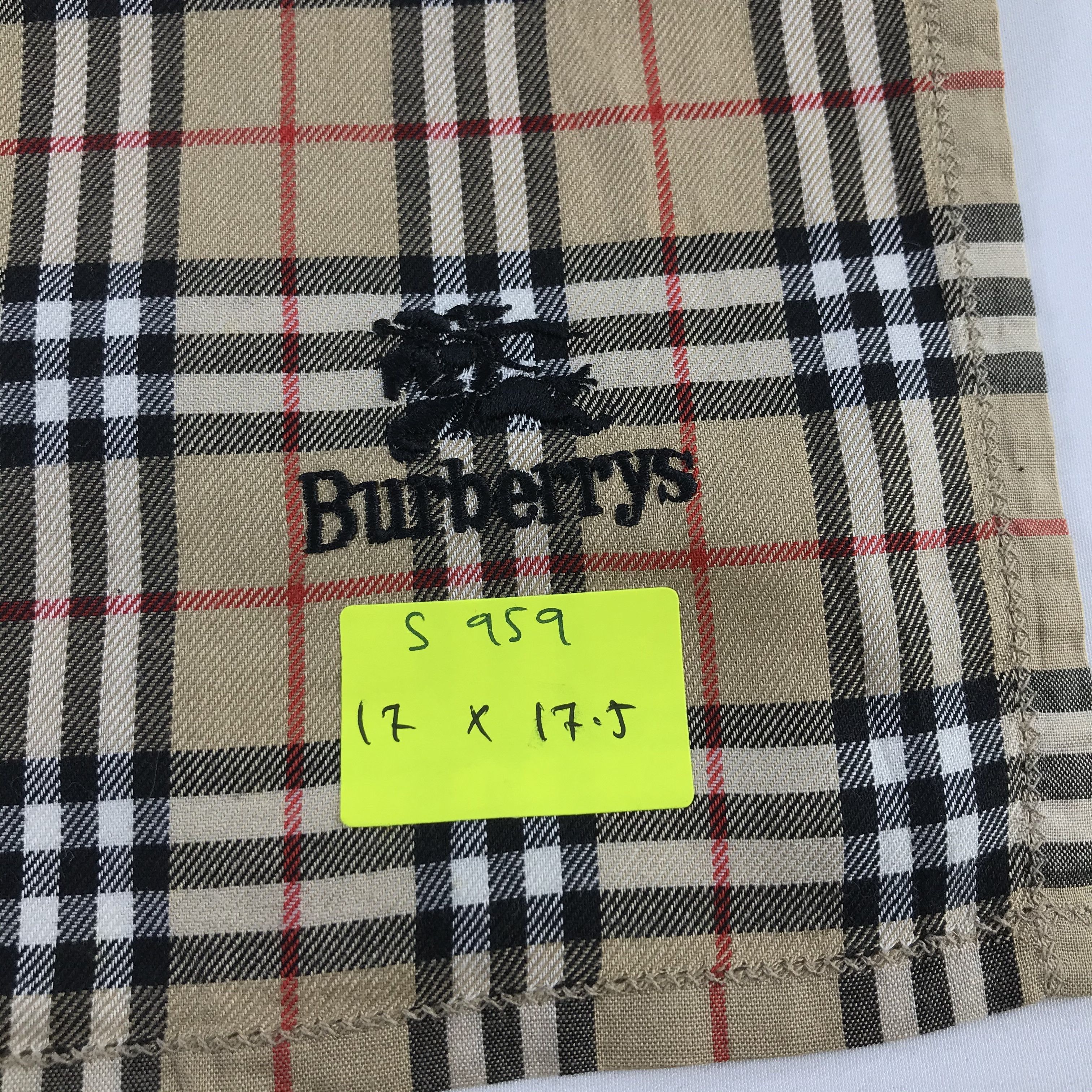 Burberry × Vintage Burberry Bandana / Handkerchief / Neckerchief - S959 Size ONE SIZE - 5 Thumbnail