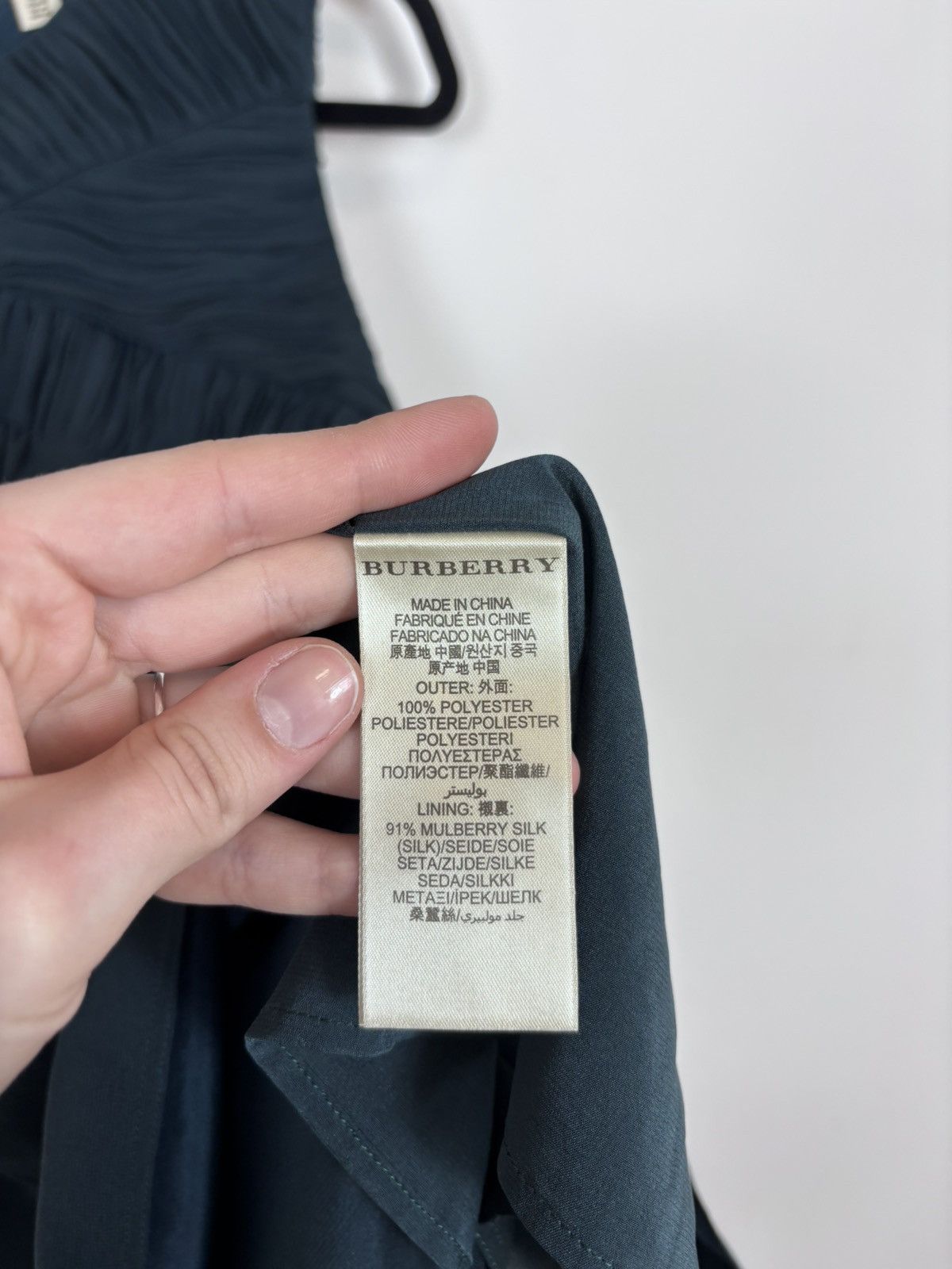 Burberry Burberry Women’s Elegant Sleeveless Ruched Chiffon Dress Size L / US 10 / IT 46 - 7 Thumbnail