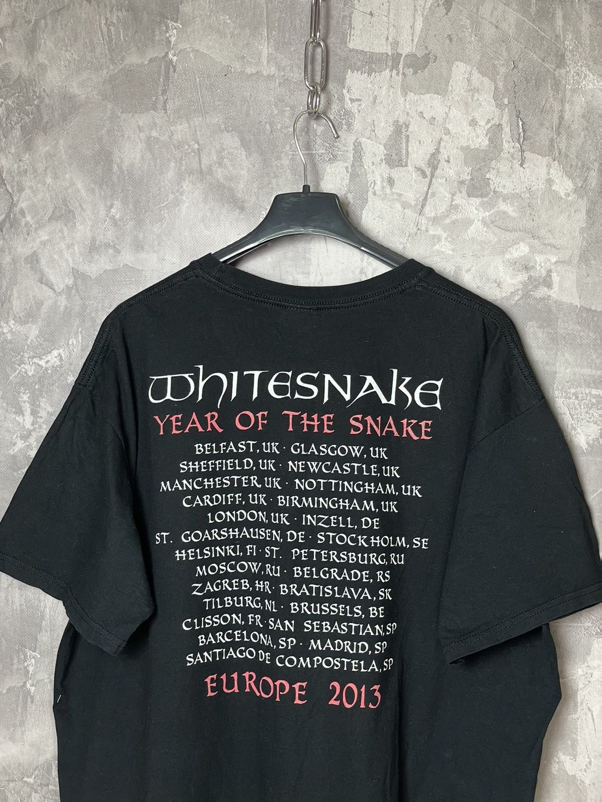 Band Tees Whitesnake Hype tour merch black metal rock snake graphic Size US XL / EU 56 / 4 - 2 Thumbnail