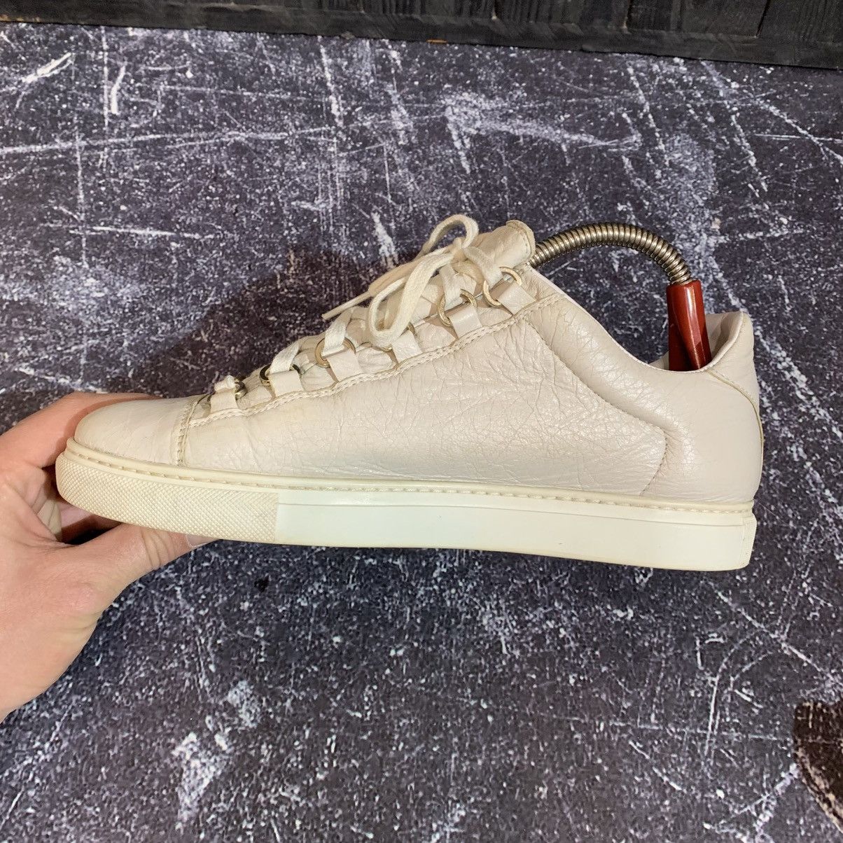 Balenciaga Balenciaga Arena Low White Leather Sneakers Size 39 Size US 9 / IT 39 - 11 Thumbnail