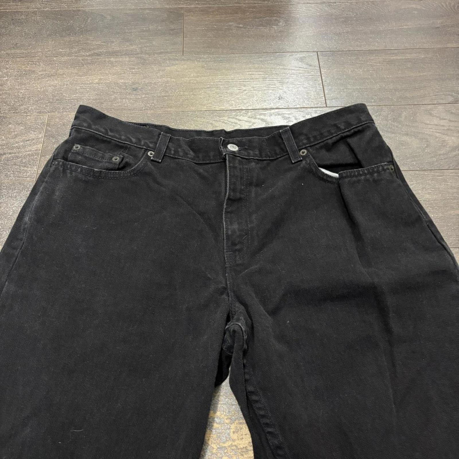 Levi's vintage made in USA black Levi’s 577 lower rise loose jeans Size US 36 / EU 52 - 1 Thumbnail