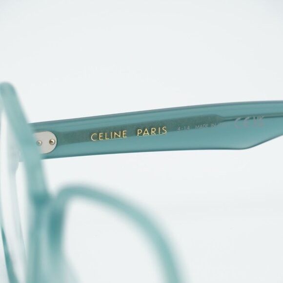 Celine Celine CL50148I 093 Eyeglasses Light Green 53mm Square Frame Size ONE SIZE - 7 Thumbnail