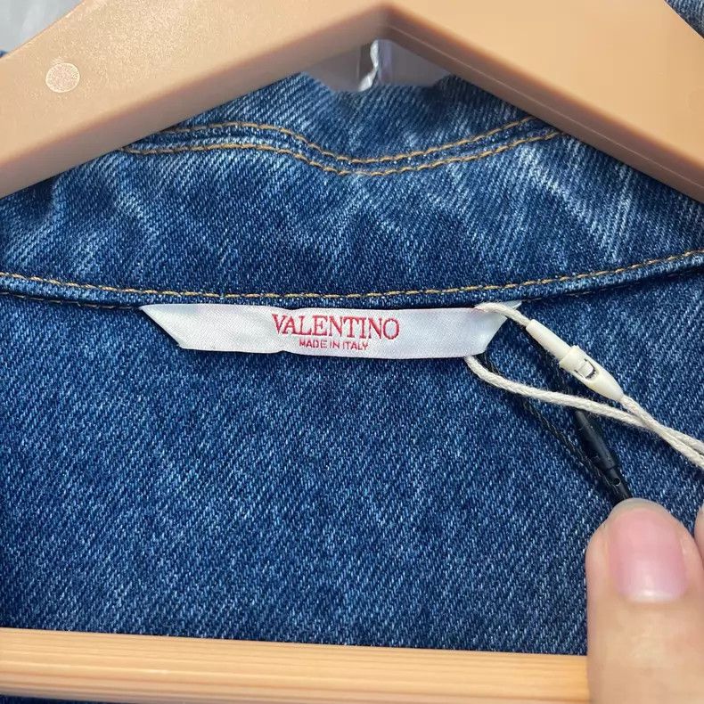 Versace Versace Big Vlogo washed denim jacket Size US M / EU 48-50 / 2 - 3 Thumbnail