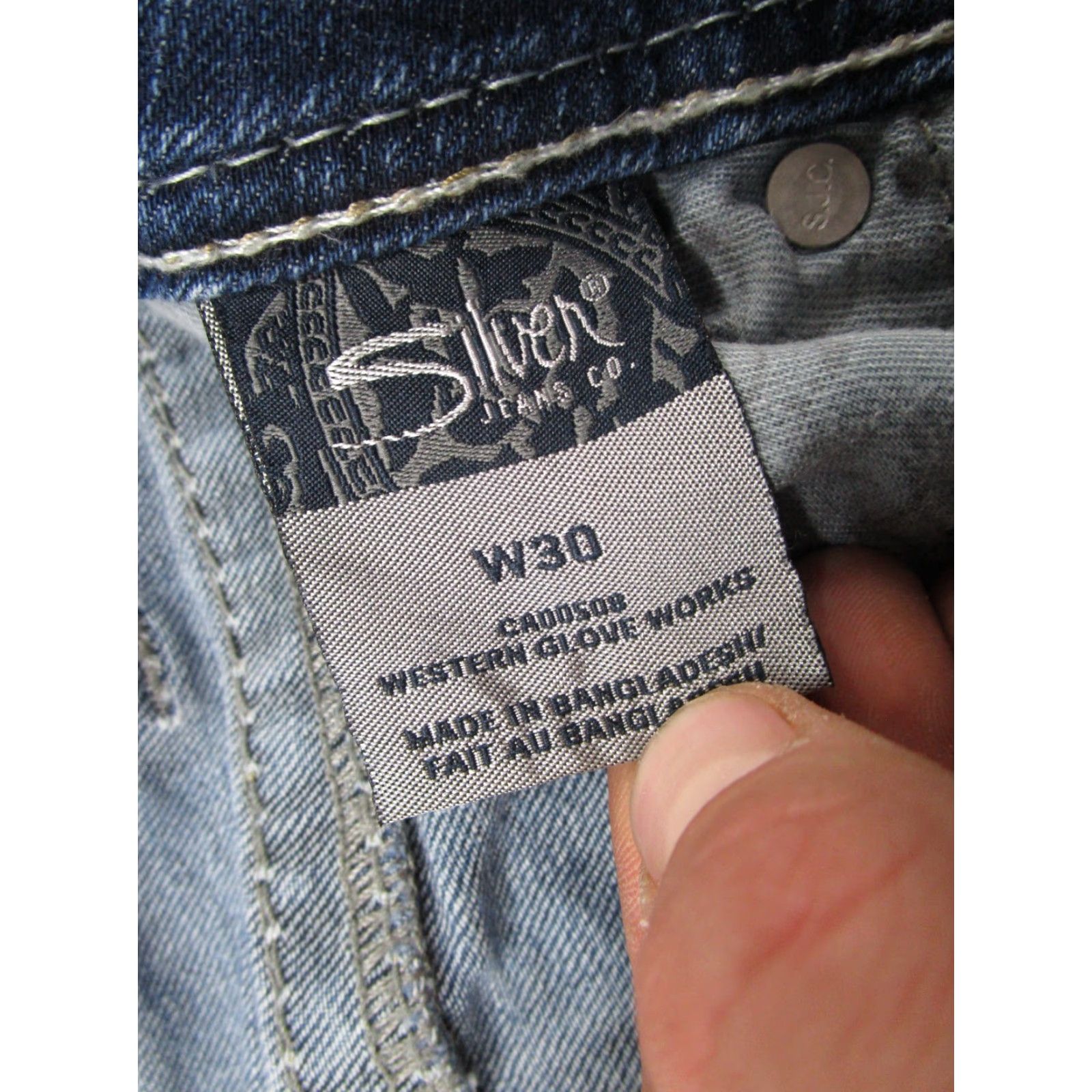 Silver Jeans Co. Silver Jeans Co Womens Capri Denim Jeans Suki Blue Stretch Size 30 Medium Wash Regular Pocket 5-Pocket Womens Jeans Size 30" / US 8 / IT 44 - 5 Thumbnail