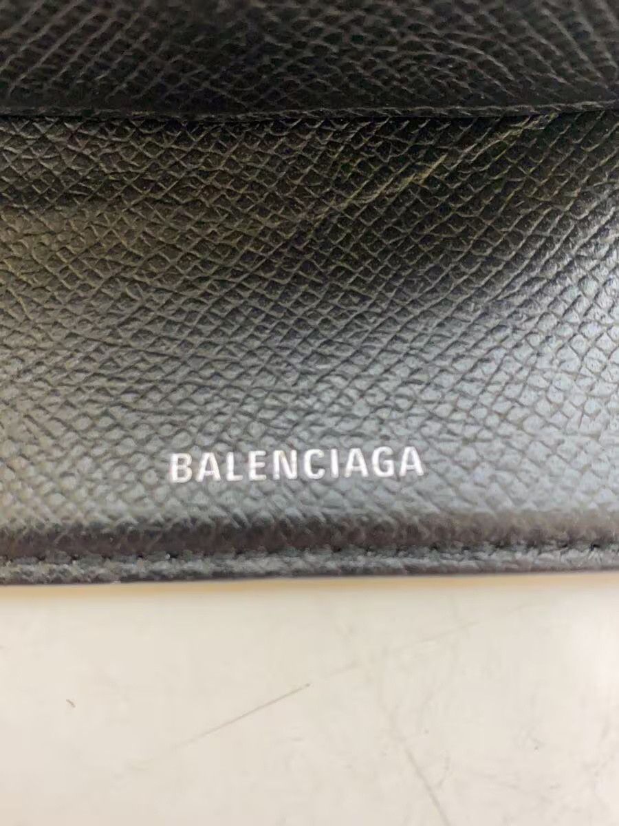Balenciaga Balenciaga Leather Bi-Fold Wallet Black Size ONE SIZE - 3 Thumbnail