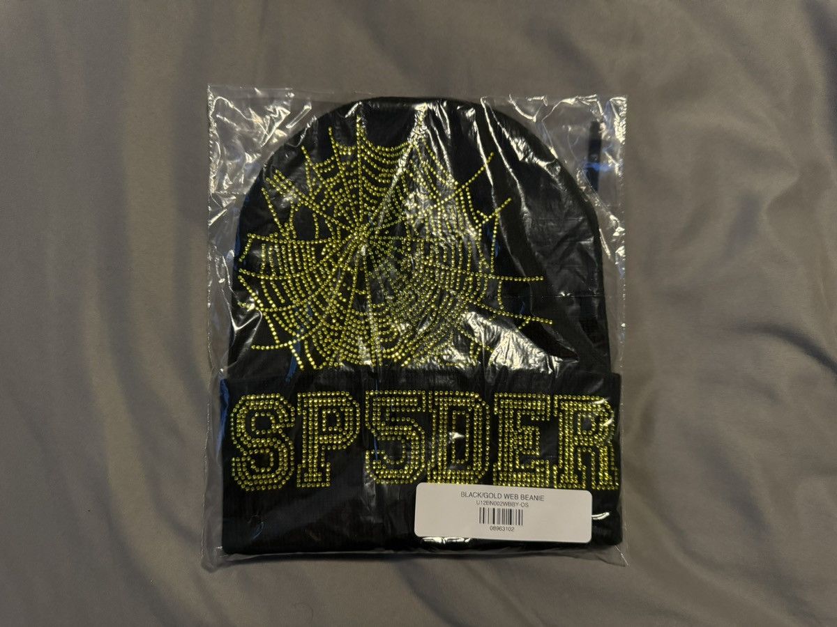 Sp5der Sp5der Web Beanie Onyx/Yellow Size ONE SIZE - 1 Thumbnail