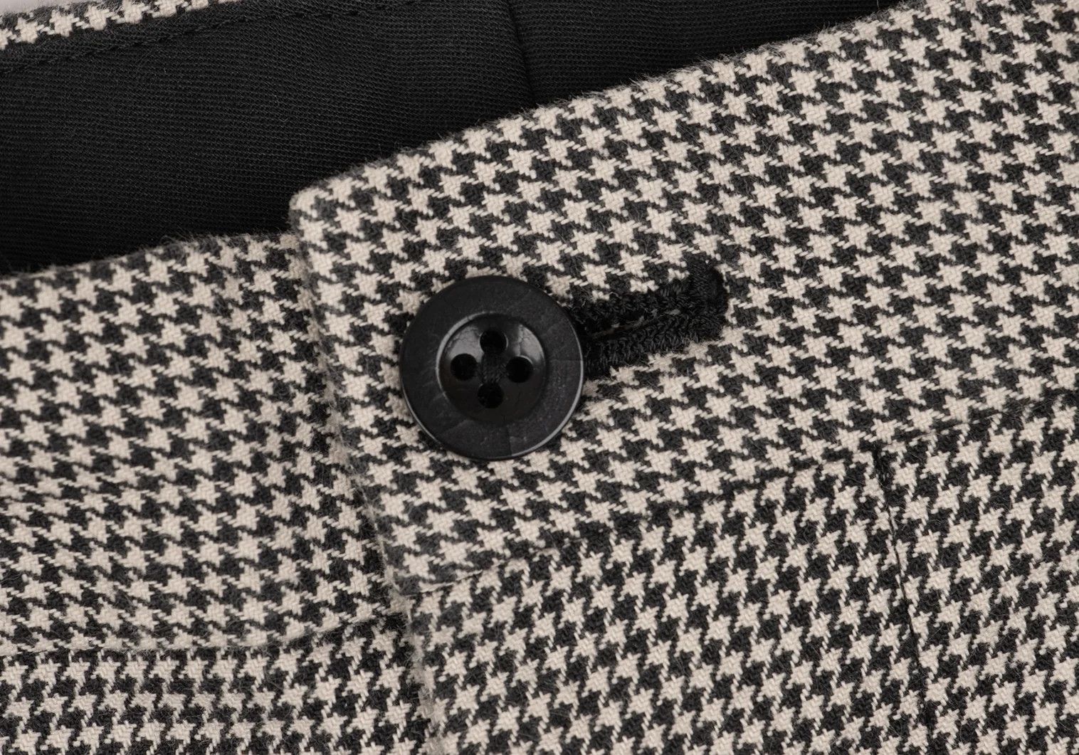Yohji Yamamoto Yohji Yamamoto Black Houndstooth Stack Pants Size US 32 / EU 48 - 3 Thumbnail