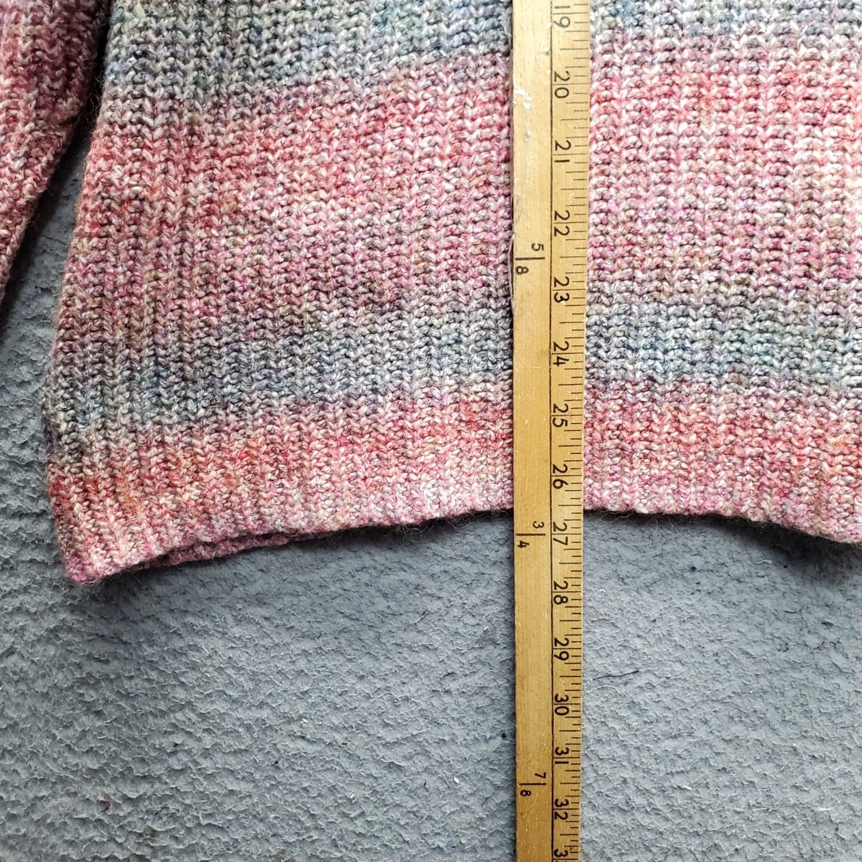 J. Jill J. Jill Sweater Womens XL Multicolor Striped Chunky Knit Long Sleeve Pullover Size XL / US 12-14 / IT 48-50 - 4 Thumbnail