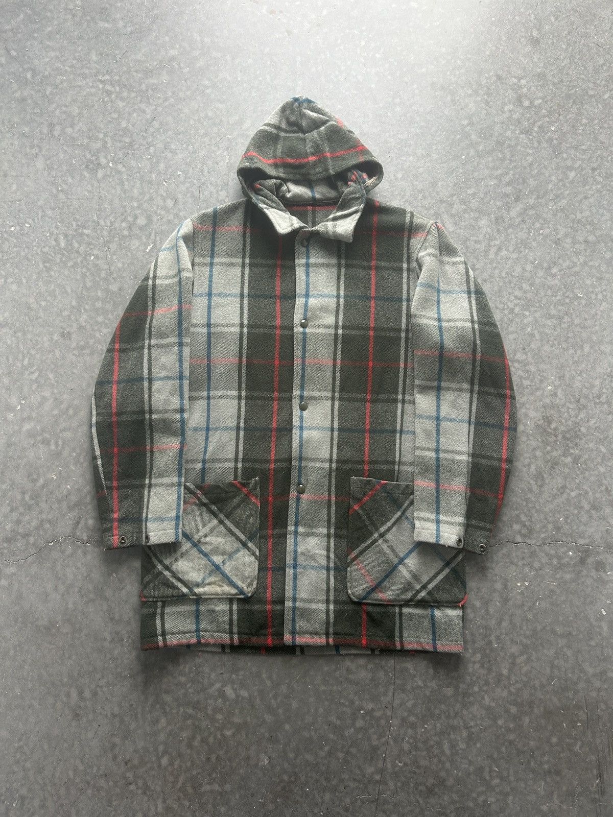 Vintage × Woolrich Woolen Mills Vintage 1950s Woolrich Plaid Parka Size US M / EU 48-50 / 2 - 1 Thumbnail