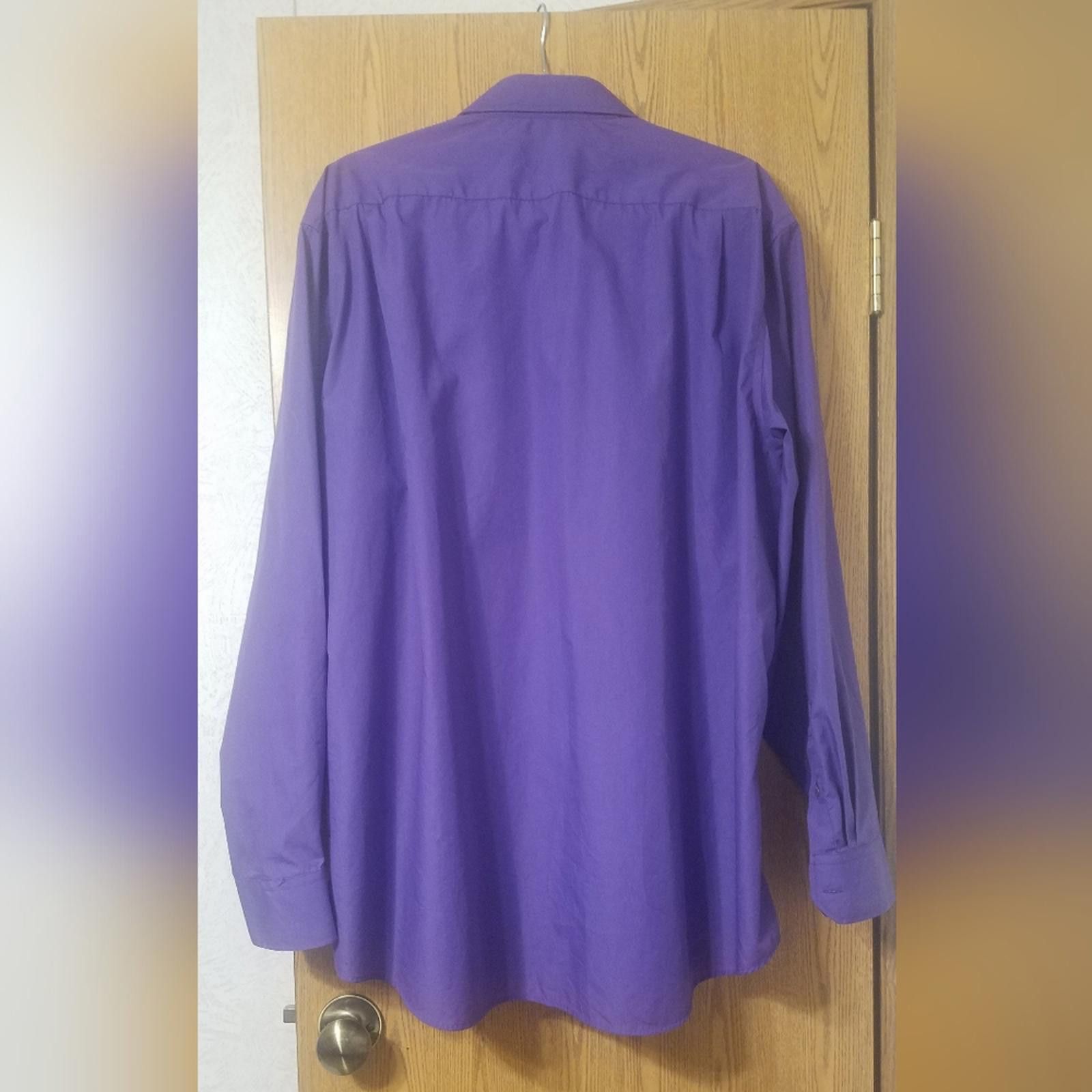 Veronique Branquinho Verno Purple Dress Shirt 19-19 1/2 36/37 Size 38R - 2 Thumbnail
