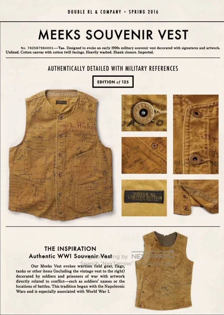 RRL Ralph Lauren RRL Limited Graffiti Vest. Size US S / EU 44-46 / 1 - 5 Thumbnail