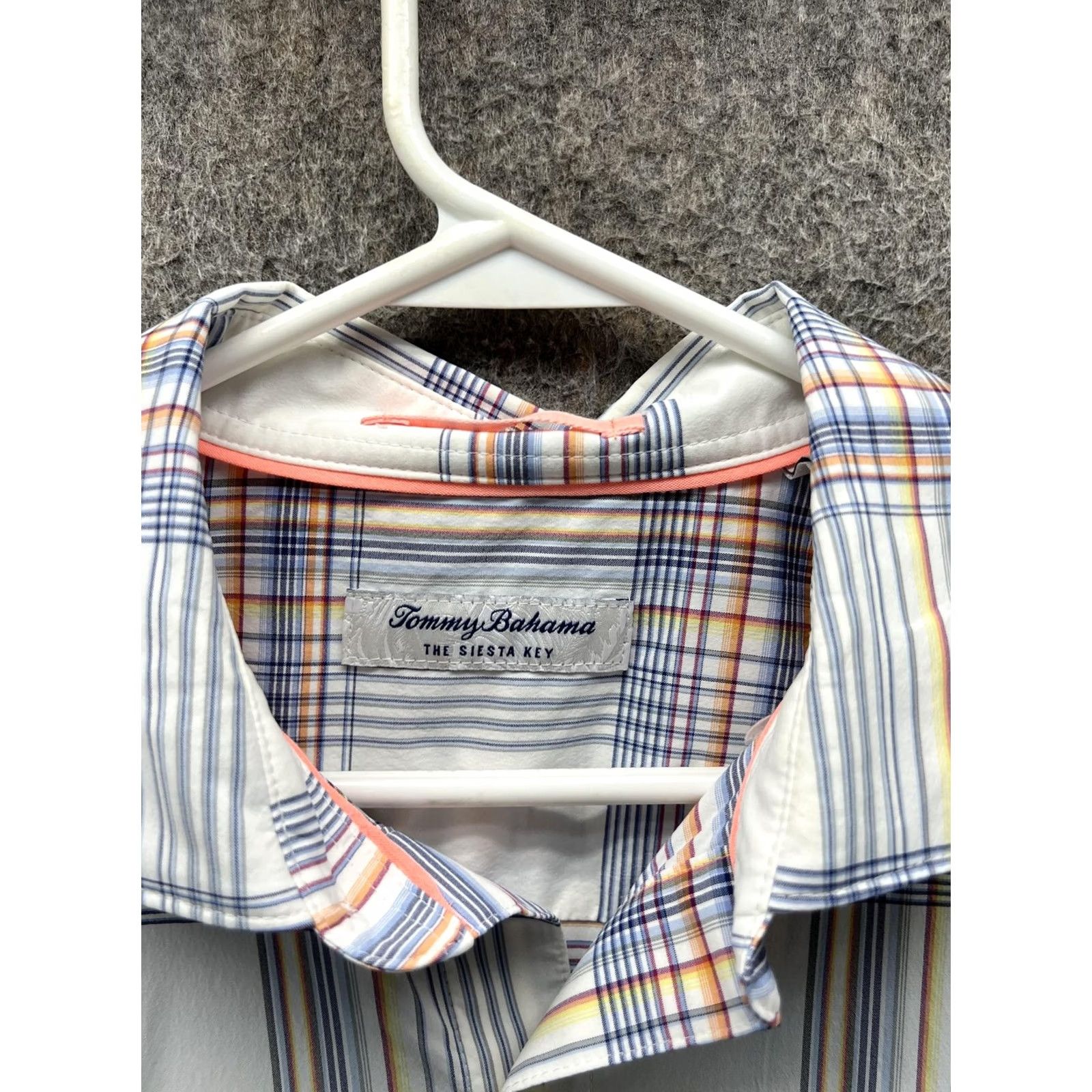 Tommy Bahama Tommy Bahama Shirt Mens M White Plaid Long Sleeve Button Front Casual Woven Size US M / EU 48-50 / 2 - 6 Thumbnail