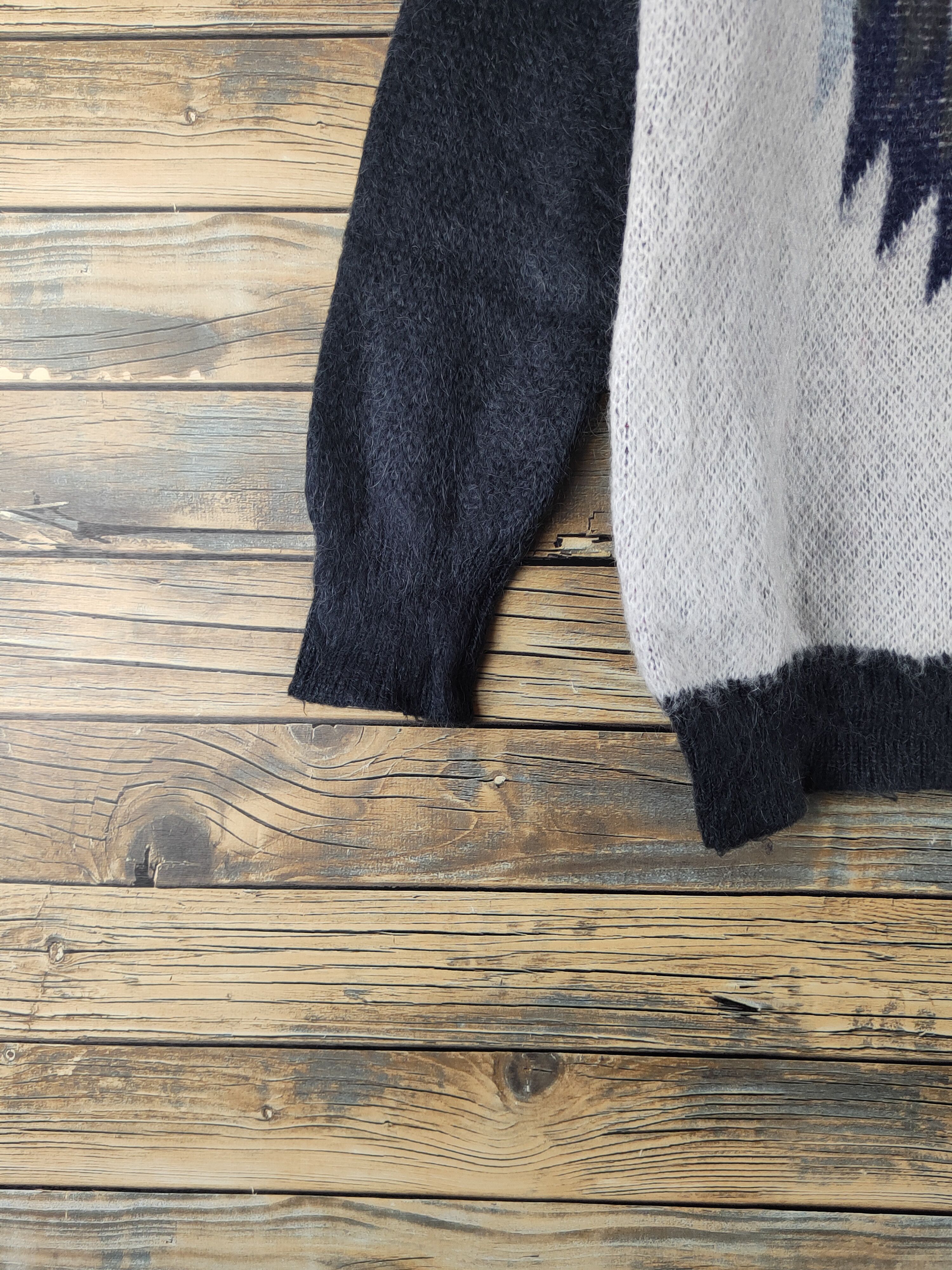 Japanese Brand DL Bayflow Black White Knitwear Sweatshirts #46-188 Size US M / EU 48-50 / 2 - 4 Thumbnail