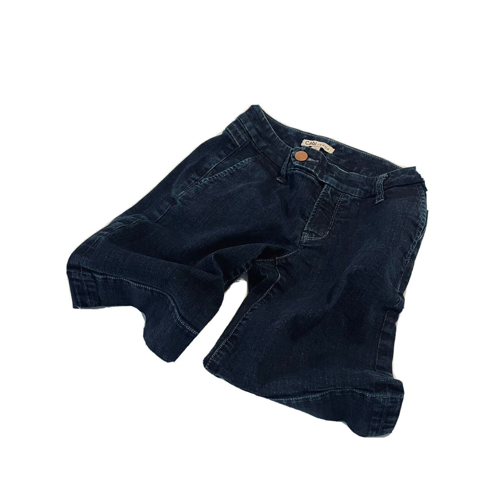 Other CAbi Jean Bermuda Shorts Women Size 2 Stretch Thick Denim Da Size 26" / US 2 / IT 38 - 8 Thumbnail