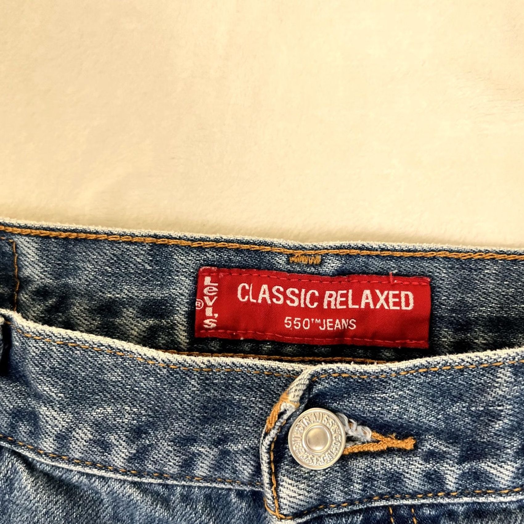 Levi's VTG Levi's 550 Classic Relaxed Tapered Jeans Womens 12 S 32x28 Blue Medium Denim Boots? Size 34" / US 12 / IT 48 - 4 Thumbnail
