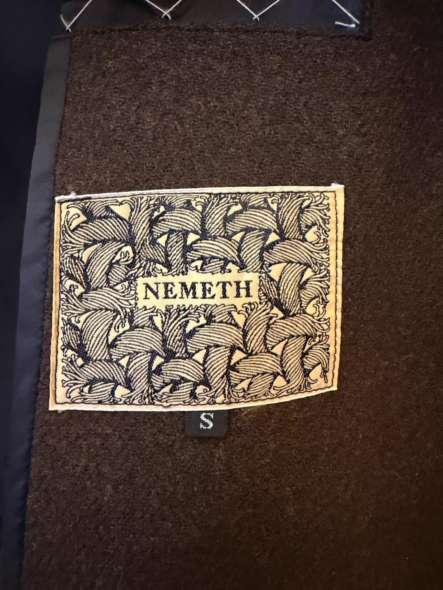Christopher Nemeth Christopher Nemeth Men's Brown SB Knot-Back Jacket S Size US S / EU 44-46 / 1 - 3 Thumbnail