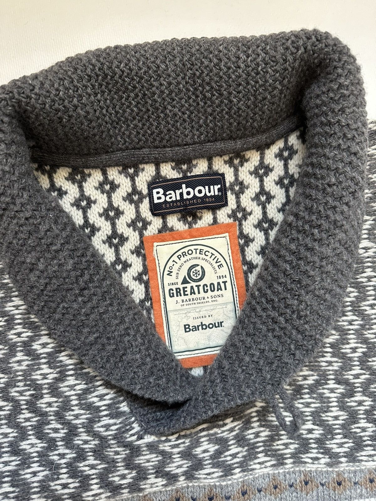 Barbour Barbour Mens Multicolor Wool Pullover Sweater Size US L / EU 52-54 / 3 - 11 Thumbnail
