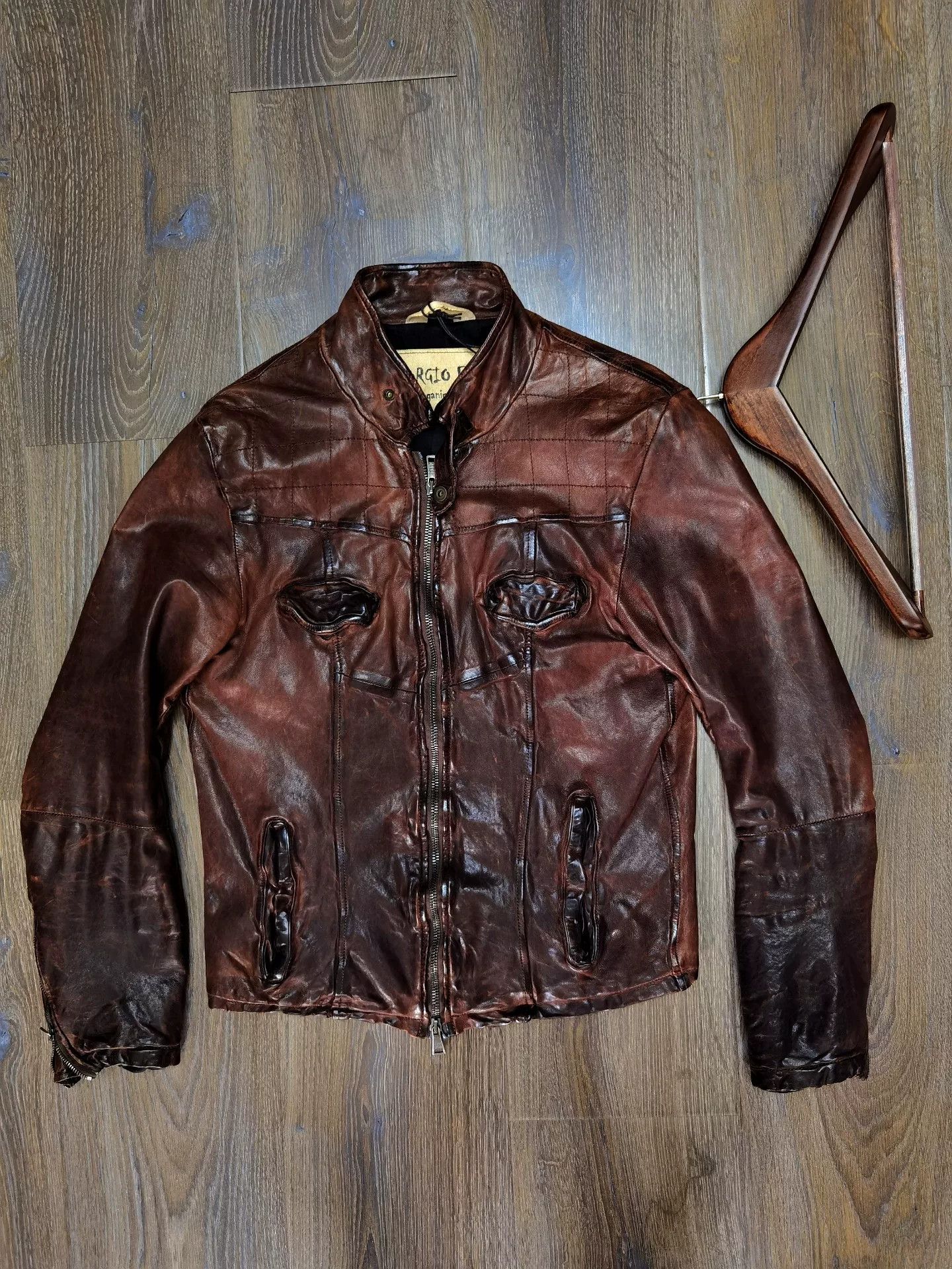 Giorgio Brato Giorgio Brato Leather Jacket Size 46 Size US S / EU 44-46 / 1 - 1 Thumbnail
