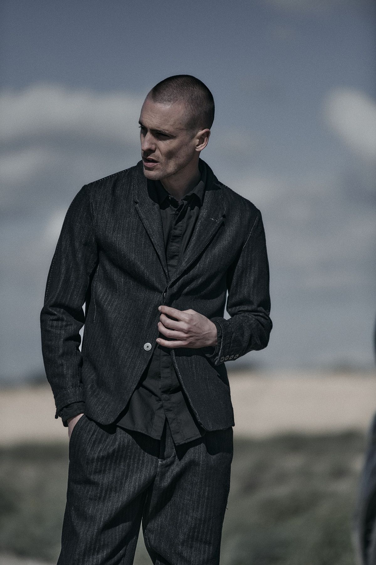 Transit Wide drawstring pants.Like Yohji Yamamoto or Devoa Size US 32 / EU 48 - 1 Thumbnail