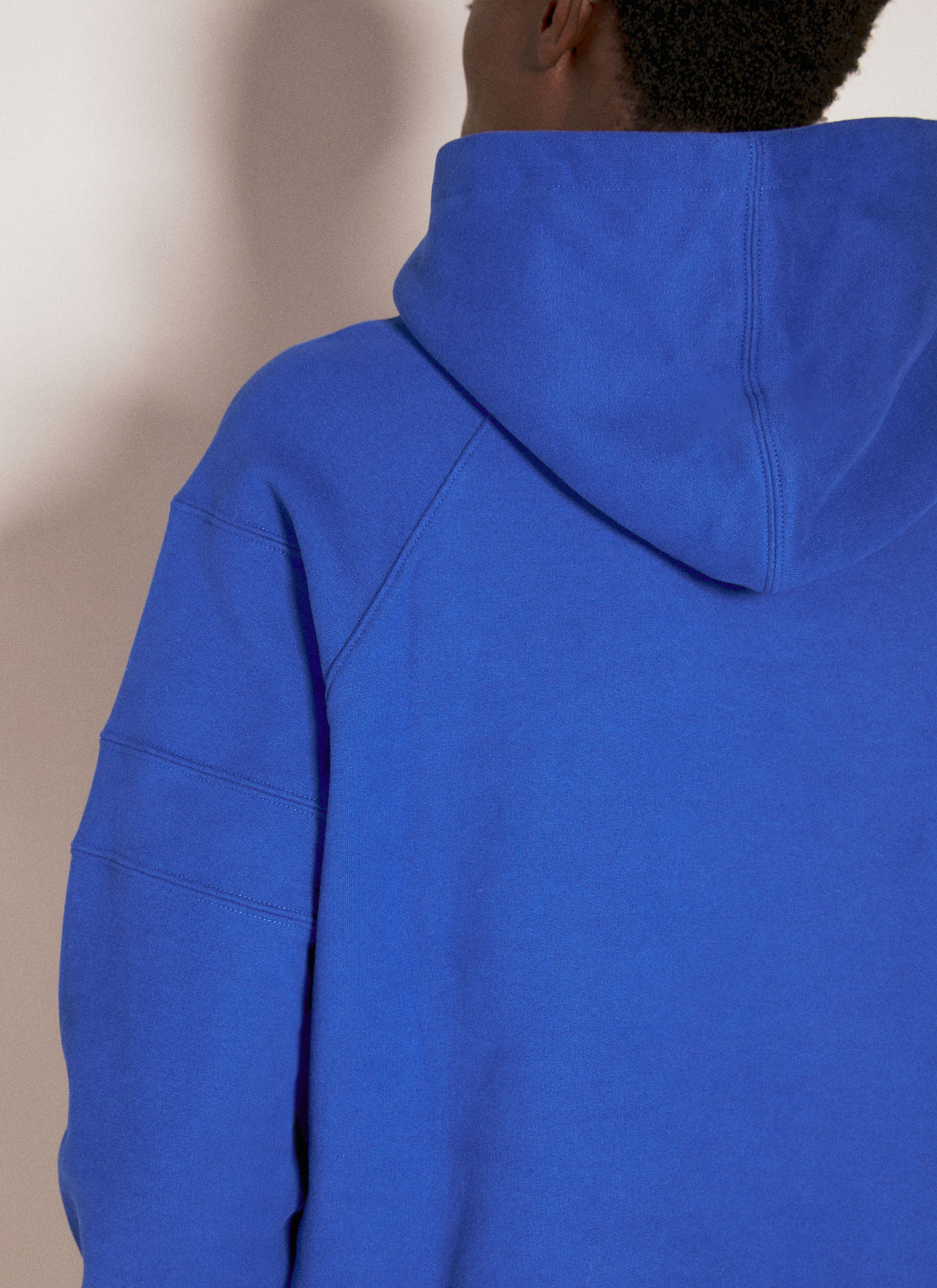 Saint Laurent Paris Saint Laurent Logo Embroidery Hoodie - Blue Cotton Size US M / EU 48-50 / 2 - 2 Thumbnail