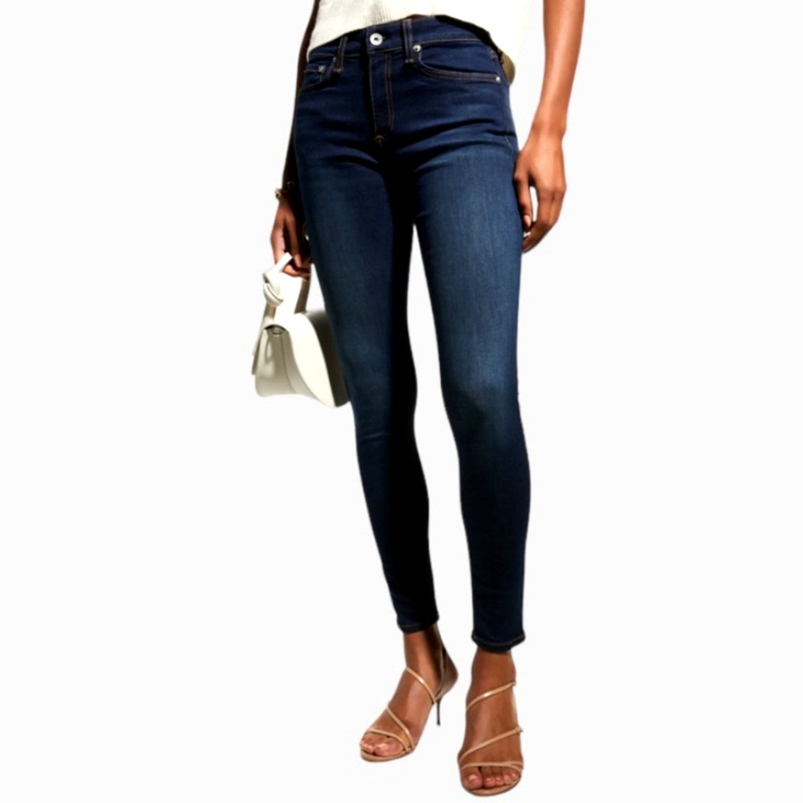 Rag & Bone Rag & bone Blue Skinny Jeans | Size 27 Size 27" / US 4 / IT 40 - 4 Thumbnail