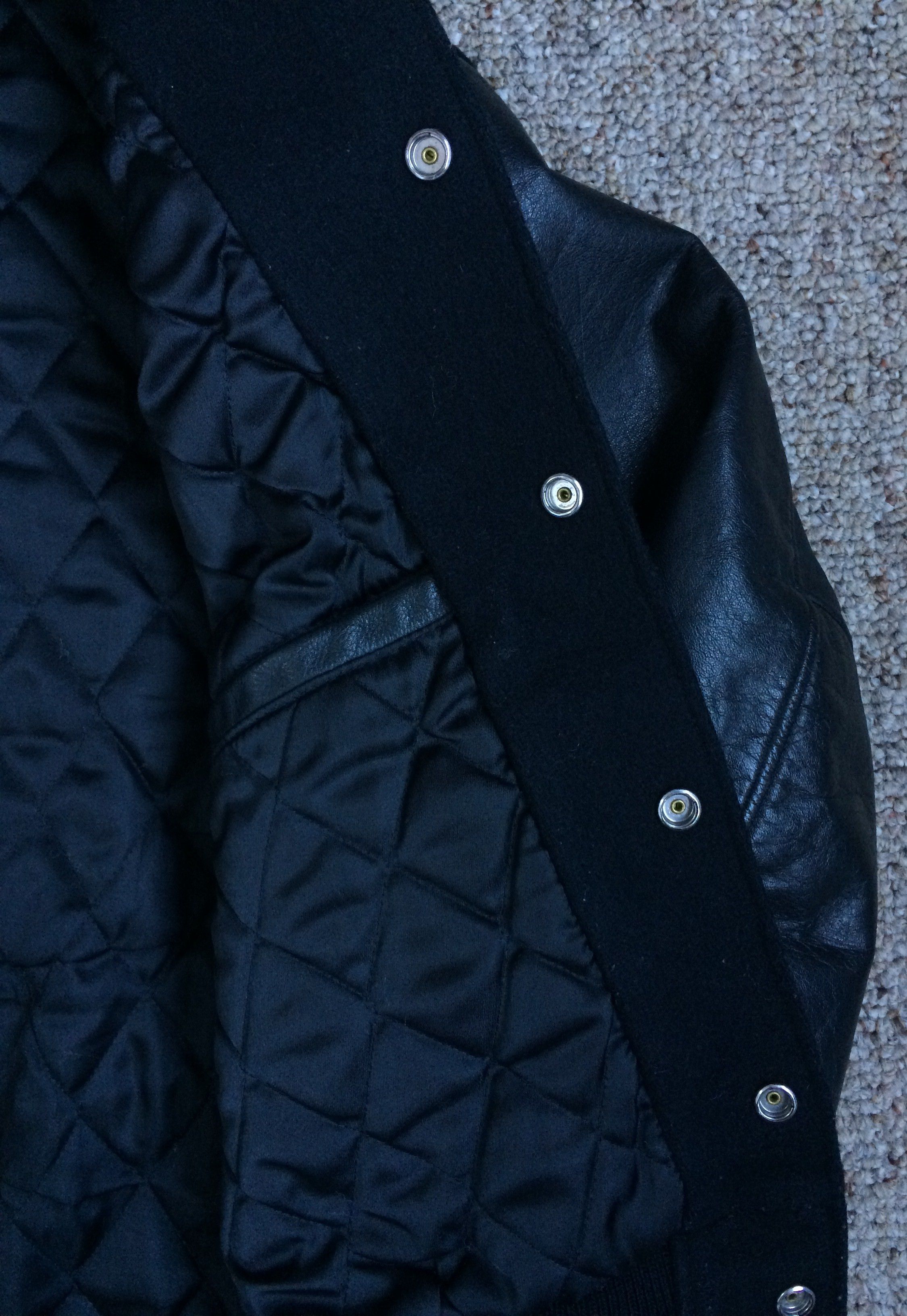 Bape 2002 Bape General Wool Leather Bomber Jacket Size US M / EU 48-50 / 2 - 9 Thumbnail