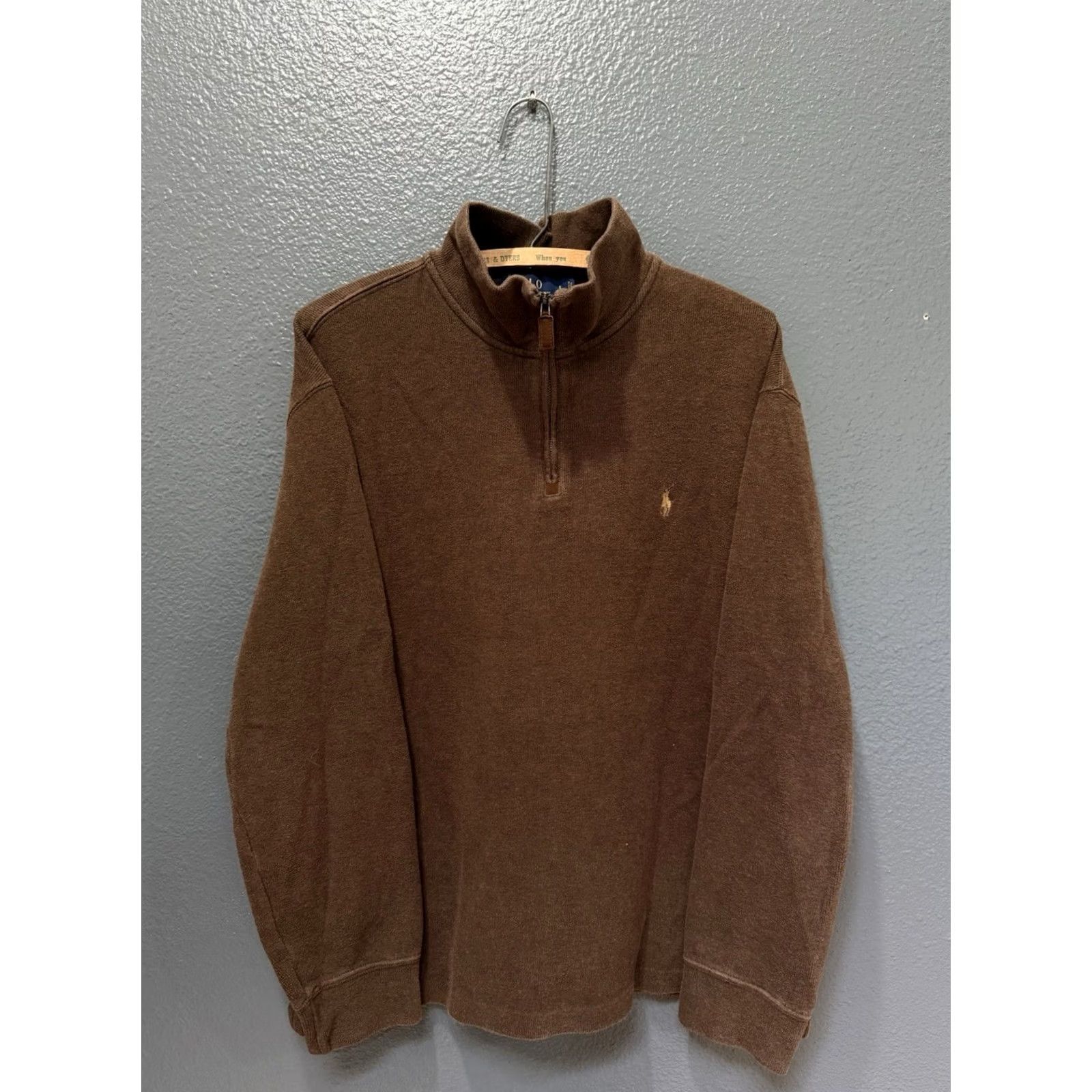 Polo Ralph Lauren Polo Ralph Lauren Sweatshirt Zip Brown Cotton Men L Size Large Pullover Closure Zip Size US L / EU 52-54 / 3 - 3 Thumbnail
