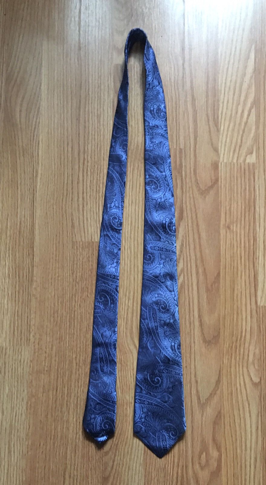 Kiton KITON Embroidered Paisley Blue Silk Mens Tie Size ONE SIZE - 7 Thumbnail