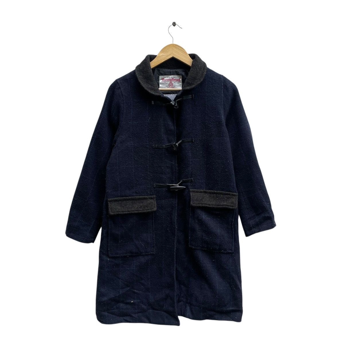 Autumn Cashmere × Harris Tweed × Japanese Brand 💥Vintage Harris Tweed x Sevenday Sunday Plaid Duffle Coat Size US M / EU 48-50 / 2 - 1 Thumbnail