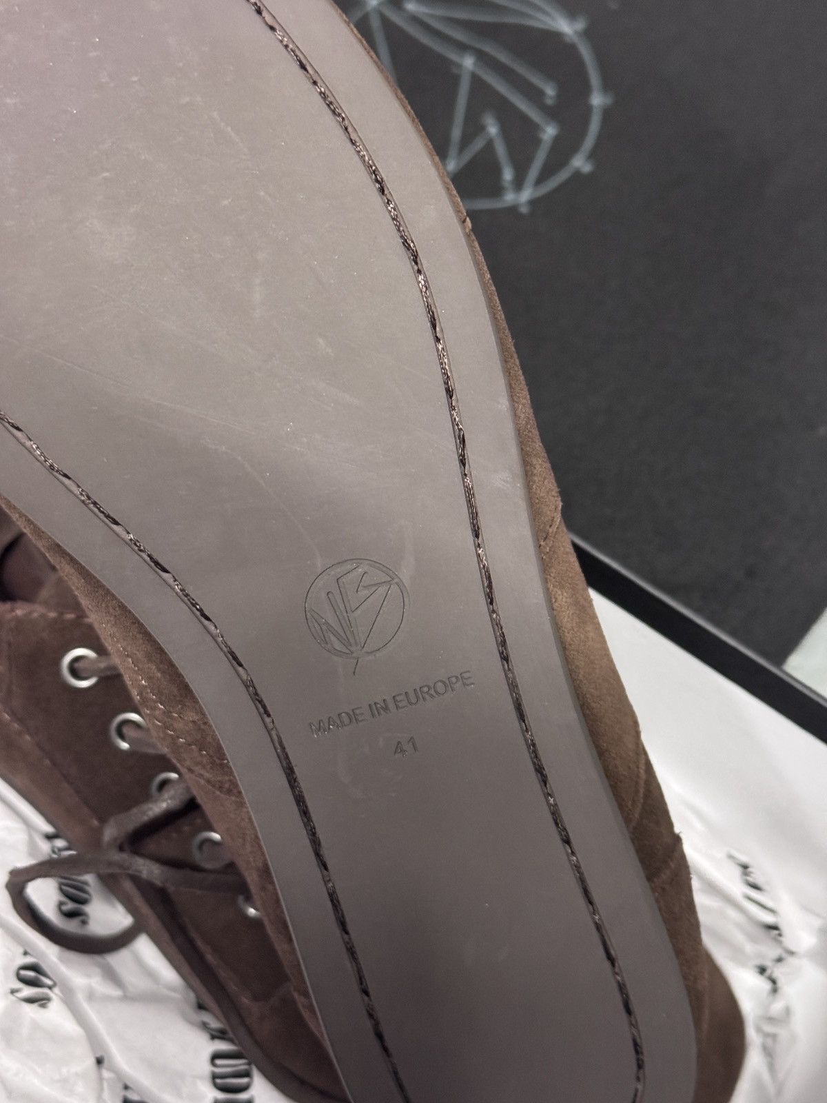 No Faith Studios no/faith studios football sneaker suede brown Size US 7.5 / EU 40-41 - 5 Thumbnail