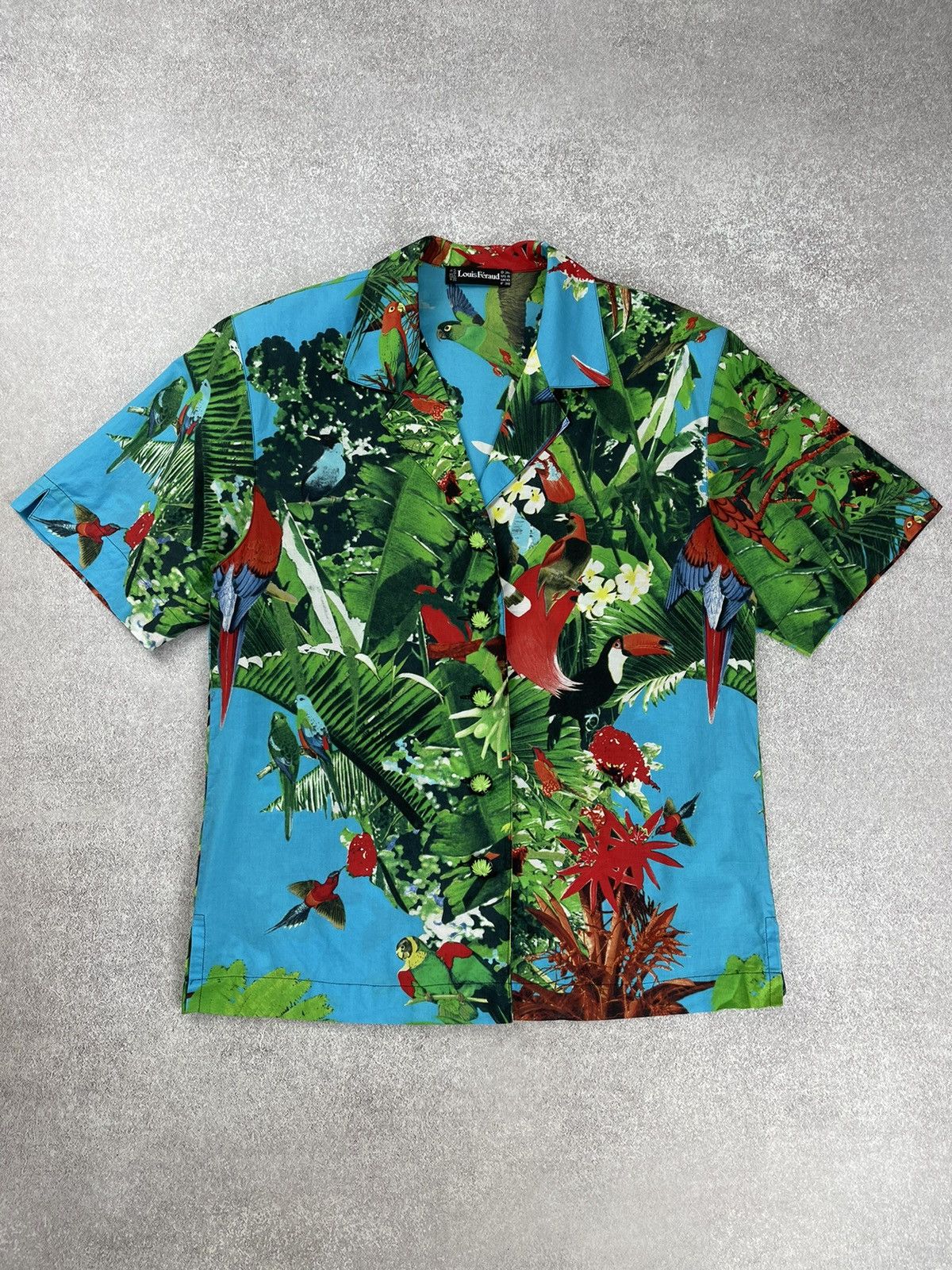 Louis Feraud × Vintage Louis Feraud Suit Blazer Trousers Tropical Bird Print Size M / US 6-8 / IT 42-44 - 2 Thumbnail