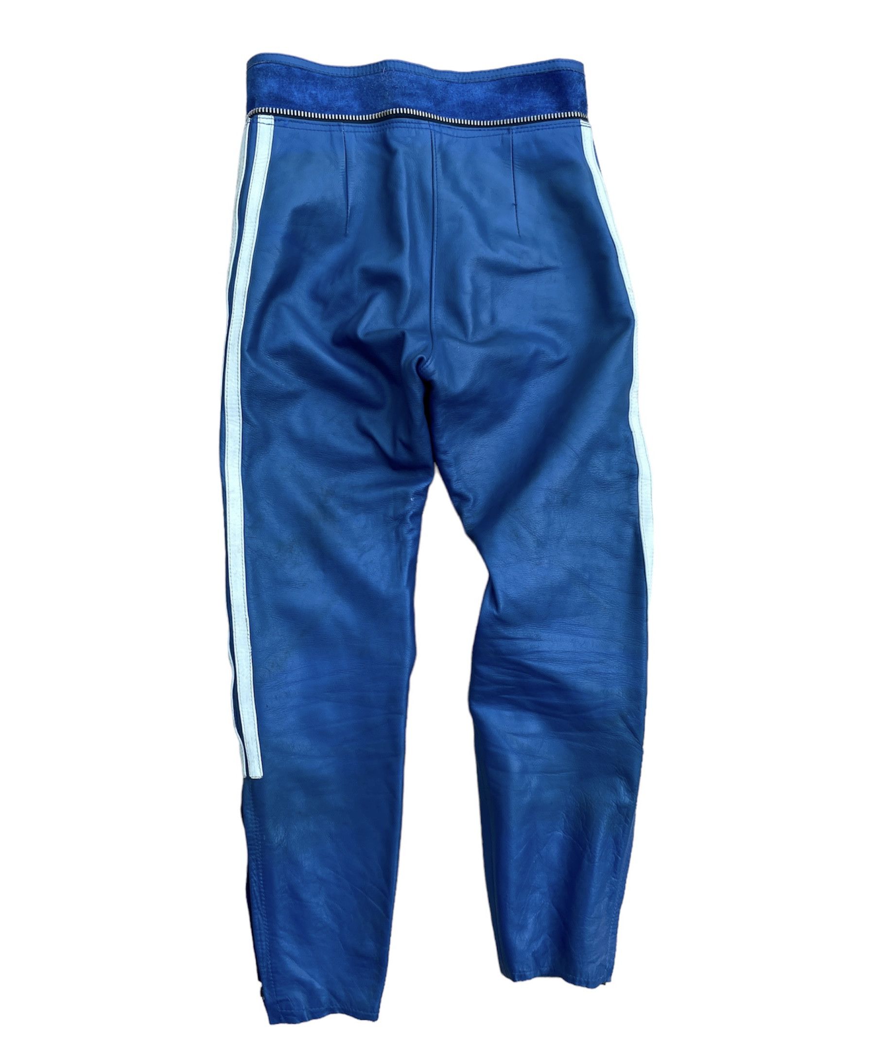 Vintage Vintage 80s German Motorcycle Racing Leather Biker Pants Size US 29 - 5 Thumbnail