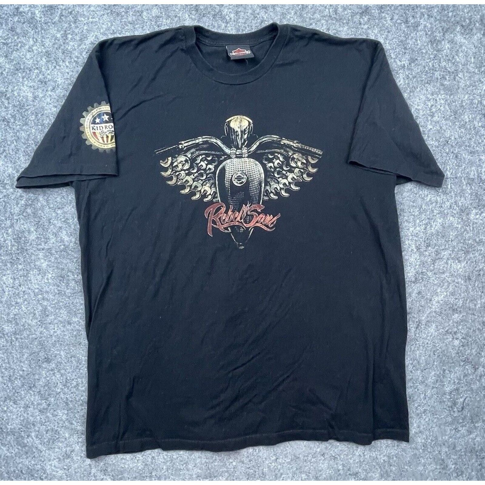 Harley Davidson Harley Davidson Shirt XL Black Rebel Soul Kid Rock Wings Size US XL / EU 56 / 4 - 1 Thumbnail