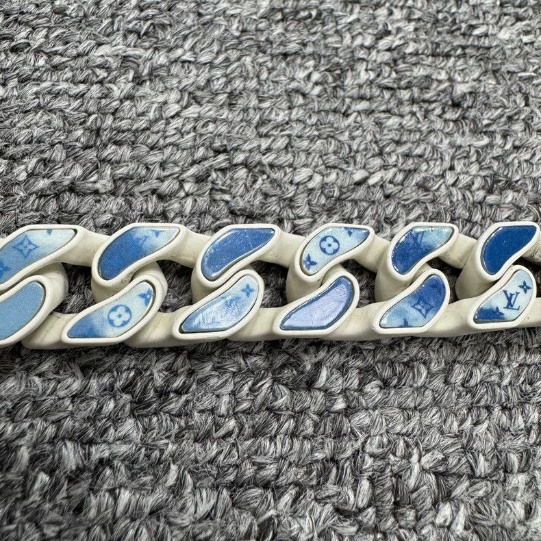 Louis Vuitton Louis Vuitton Cuba Bracelet with Blue and White -2505 Size ONE SIZE - 5 Thumbnail