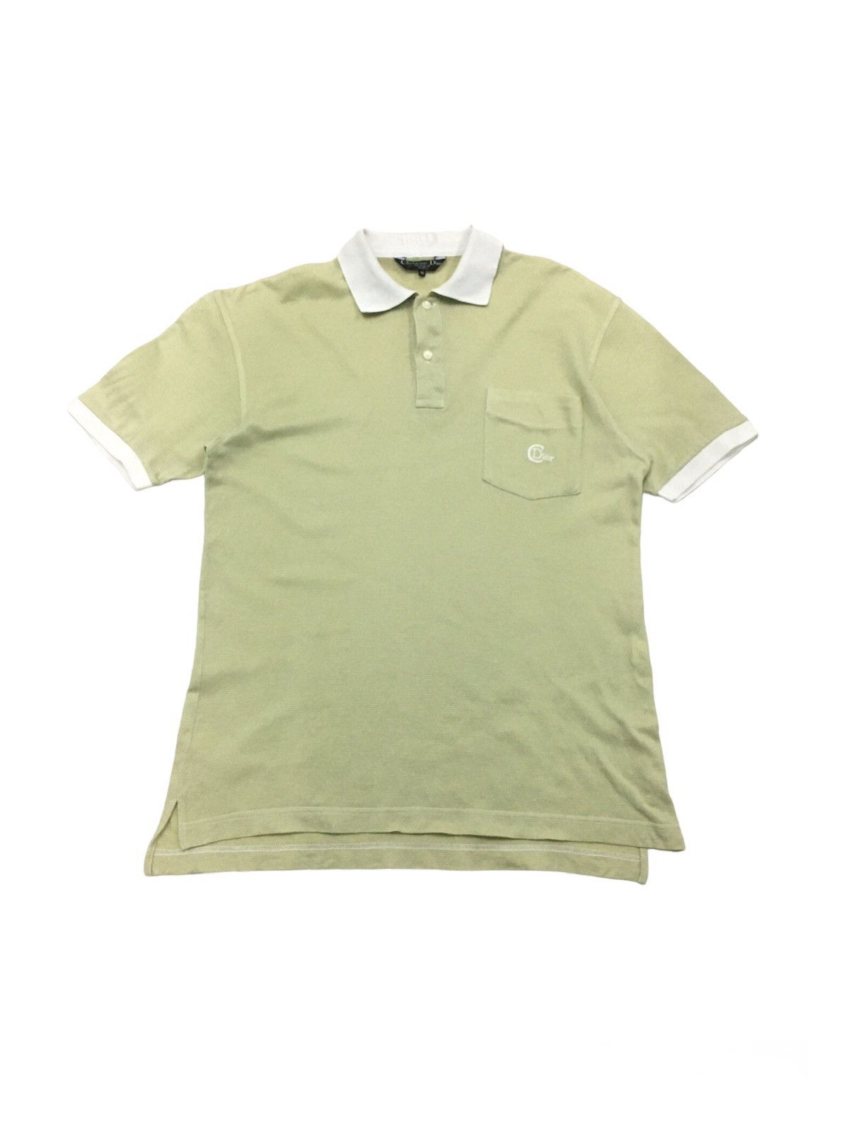 image of Christian Dior Monsieur x Dior Christian Dior Polo Shirt in Beige/Green, Men's (Size Medium)