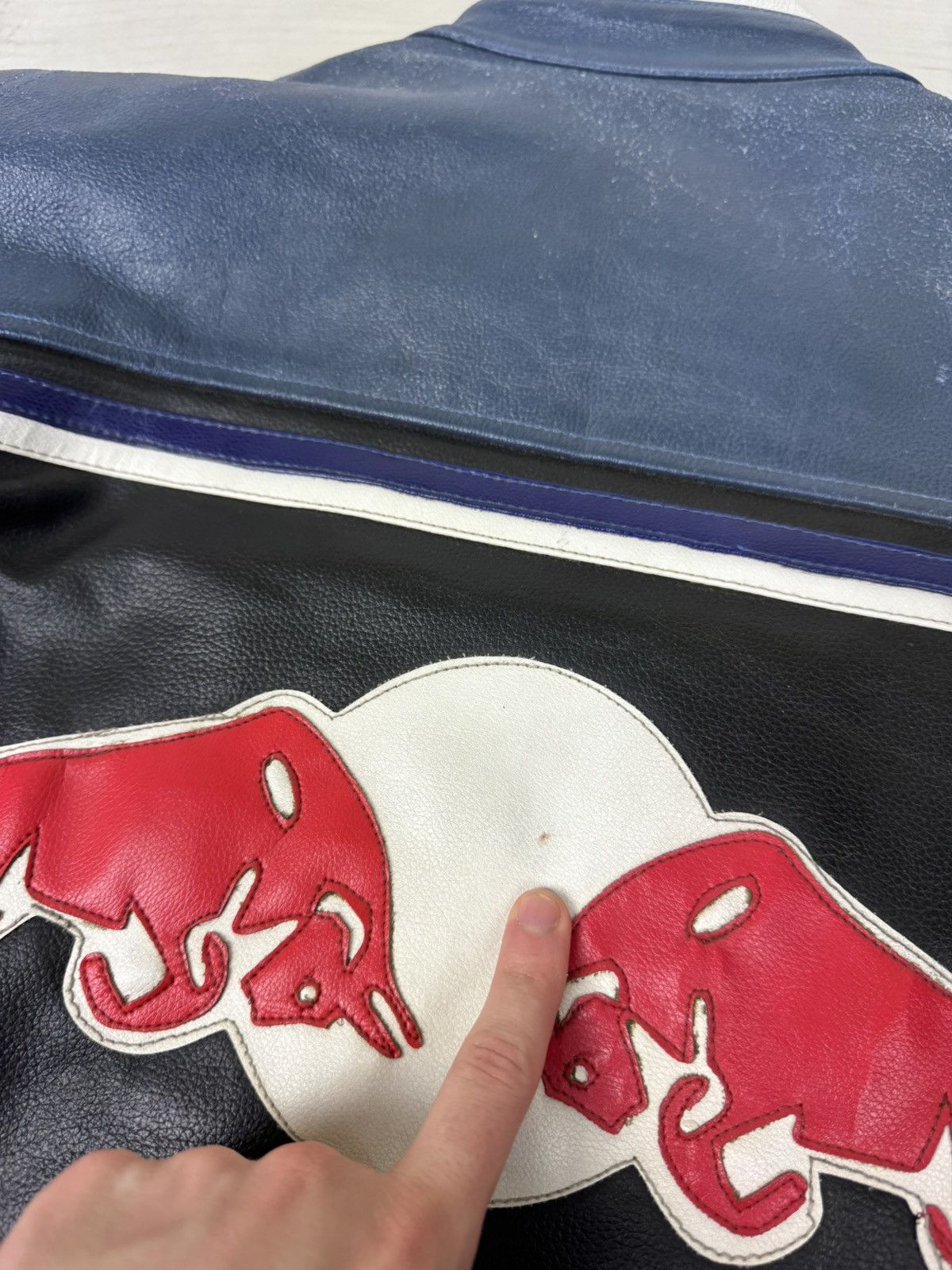 Red Bull Vintage Red Bull Leather Racing Moto Jacket 90s USA Size US XXL / EU 58 / 5 - 16 Thumbnail