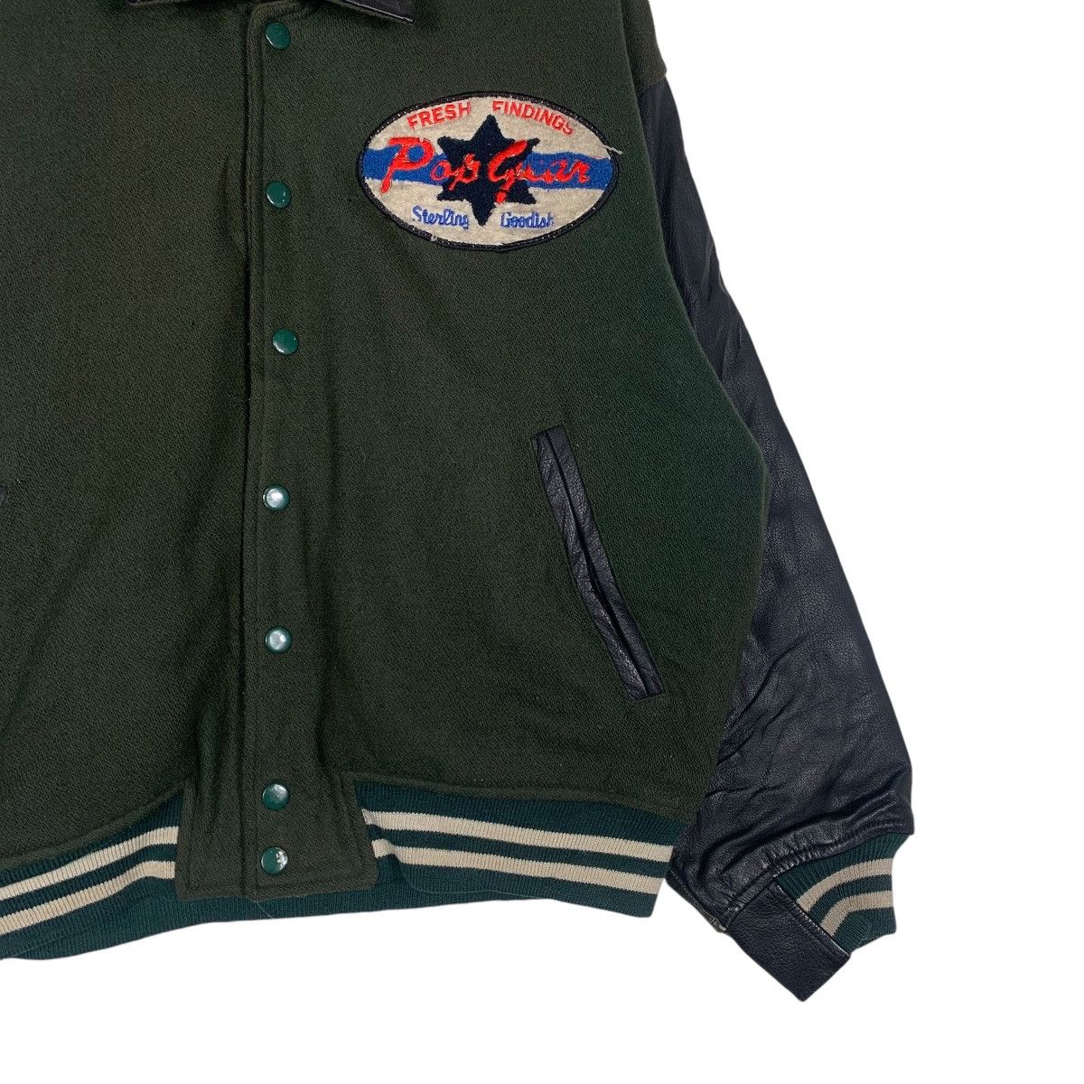 Japanese Brand Vintage Pop Gear Fullness Big Logo Leather Varsity Jacket Size US M / EU 48-50 / 2 - 4 Thumbnail