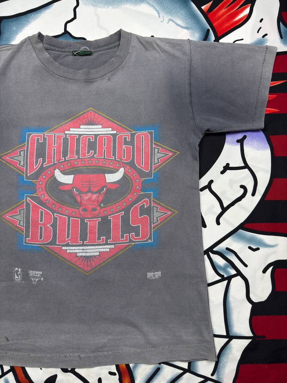 NBA 90s rare CHICAGO BULLS Home Game t-shirt basketball Size M Size US M / EU 48-50 / 2 - 3 Thumbnail