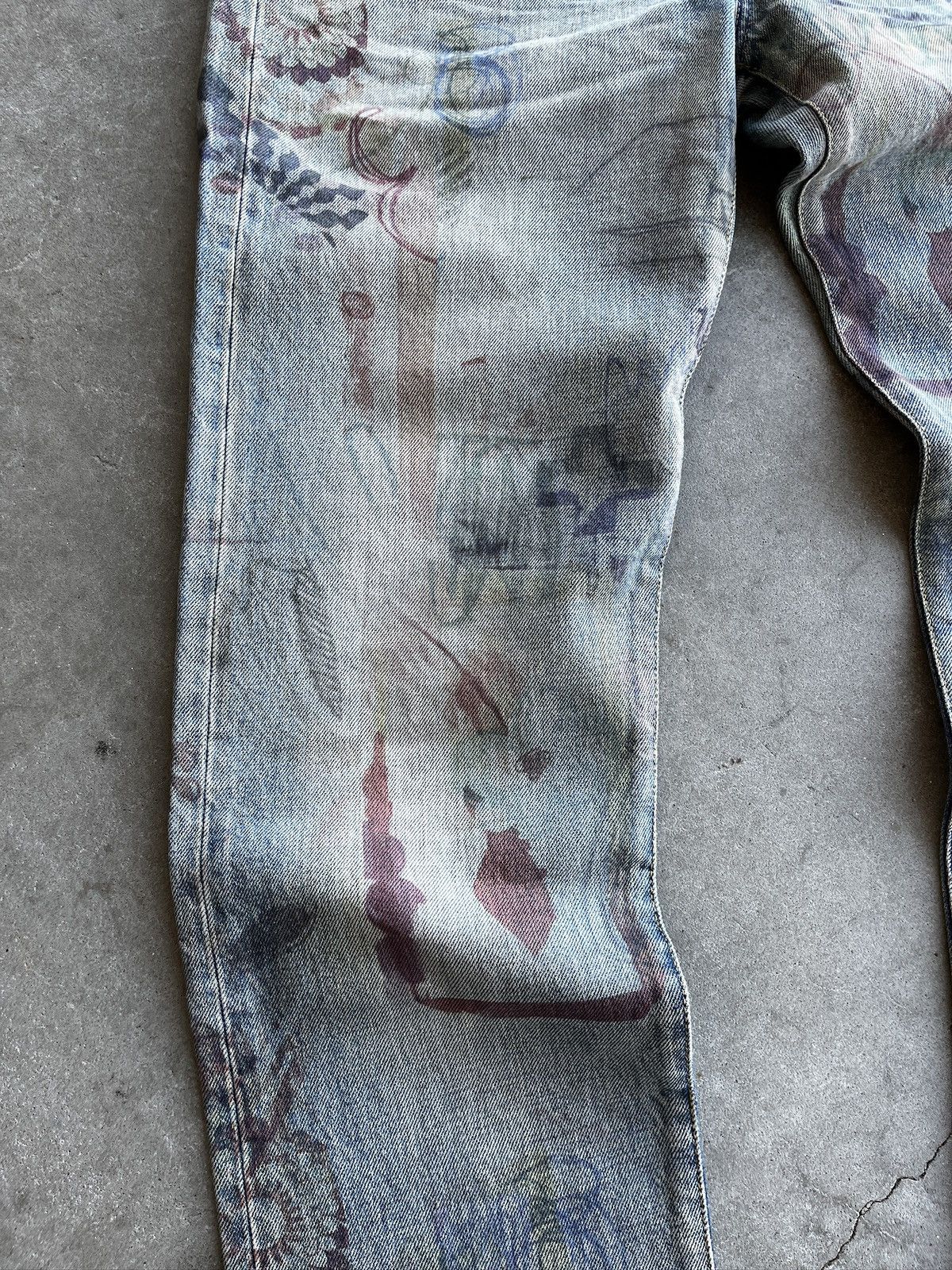 John Elliott John Elliot Daze Scribble Jeans (unisex) Size US 32 / EU 48 - 3 Thumbnail
