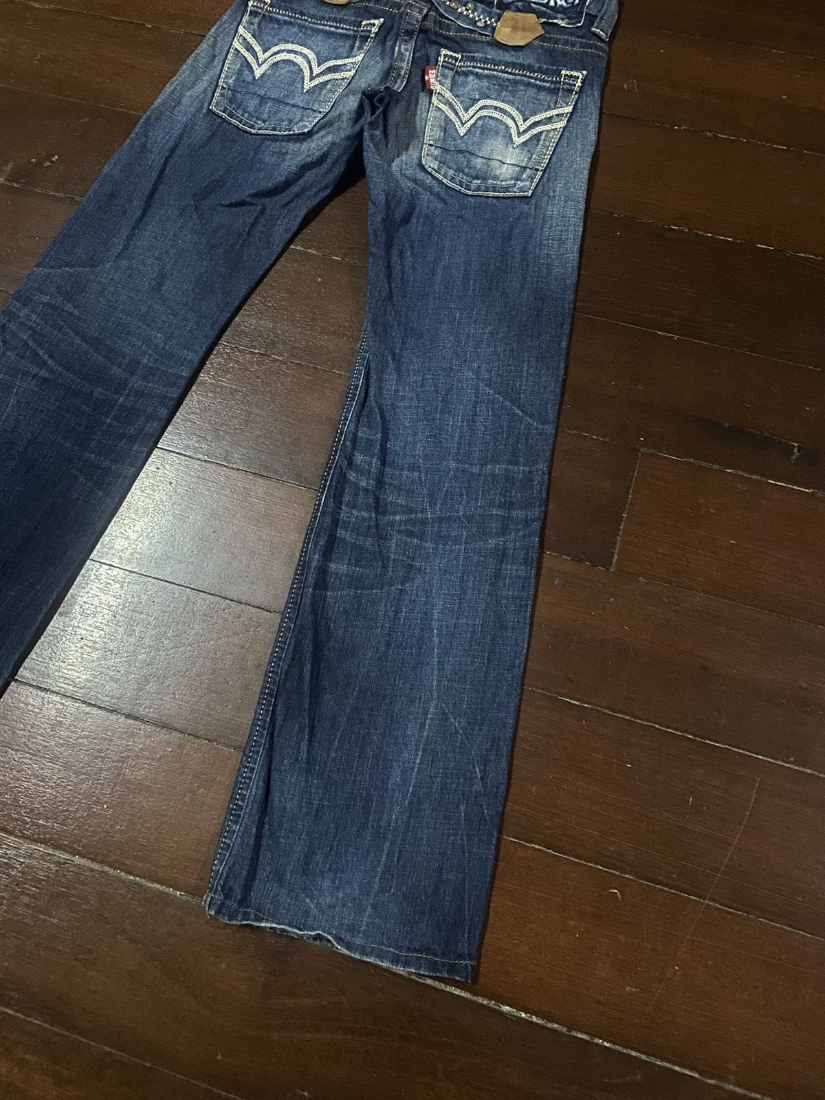 Designer × Edwin FIRE 🔥 EDWIN BLUE TRIP WIDE LEG BOOT CUT Size 30" / US 8 / IT 44 - 12 Thumbnail