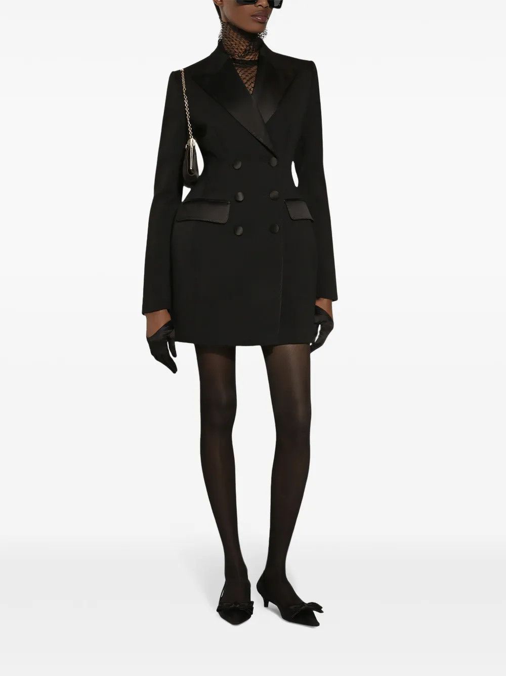 Dolce & Gabbana o1y0825 Crepe Coat in Black Size M / US 6-8 / IT 42-44 - 5 Thumbnail