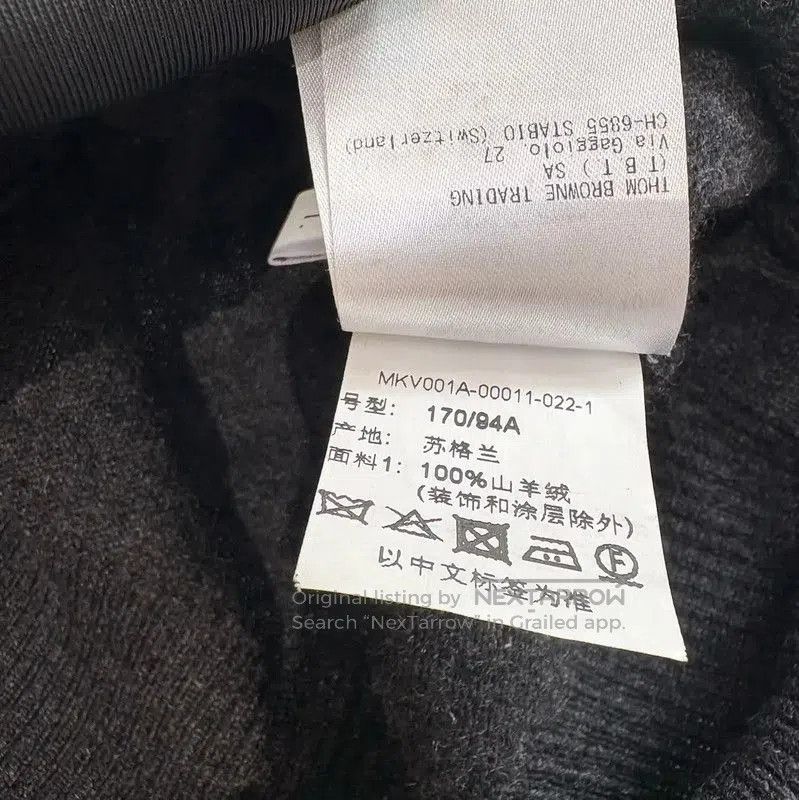 Thom Browne Thom Browne Gray Cashmere Short Sleeve Sweater . Size S / US 4 / IT 40 - 7 Thumbnail