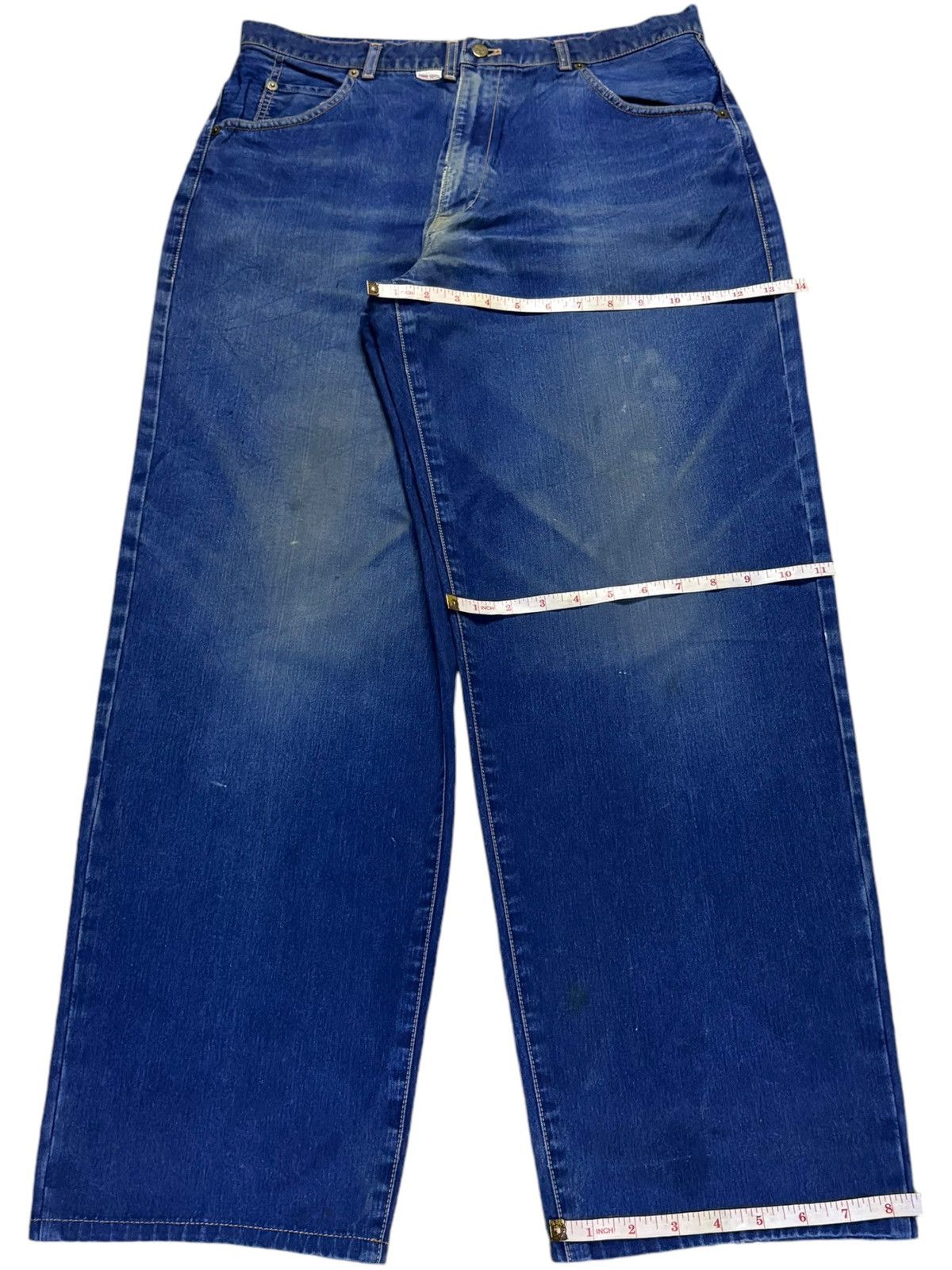 Japanese Brand Vintage Japanese Brand Mud Wash Distressed Baggy Jeans Size US 33 - 14 Thumbnail