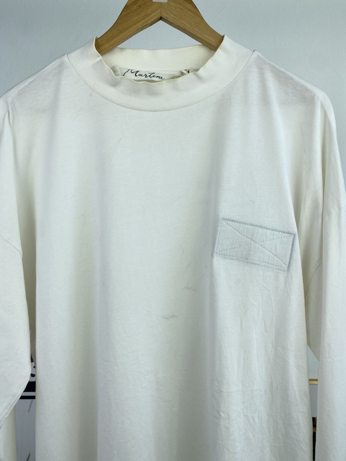 Martine Rose Original AW 90/91 Martine Rose Funnel Neck Longsleeve Tshirt Size US L / EU 52-54 / 3 - 6 Thumbnail