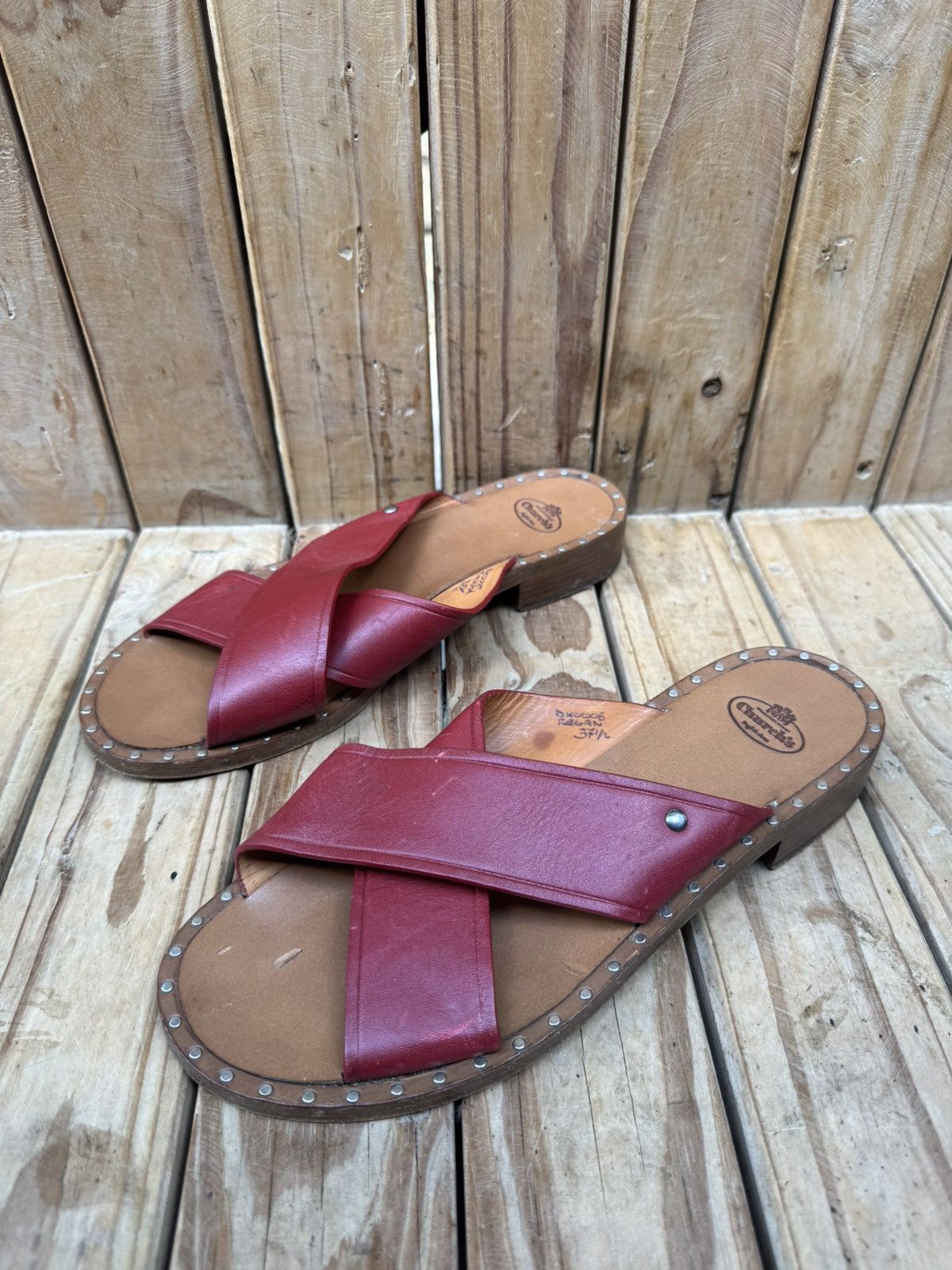 Church's Church’s women’s red strappy slip on sandals EUR 37.5 UK 5.5 Size US 7.5 / IT 37.5 - 4 Thumbnail