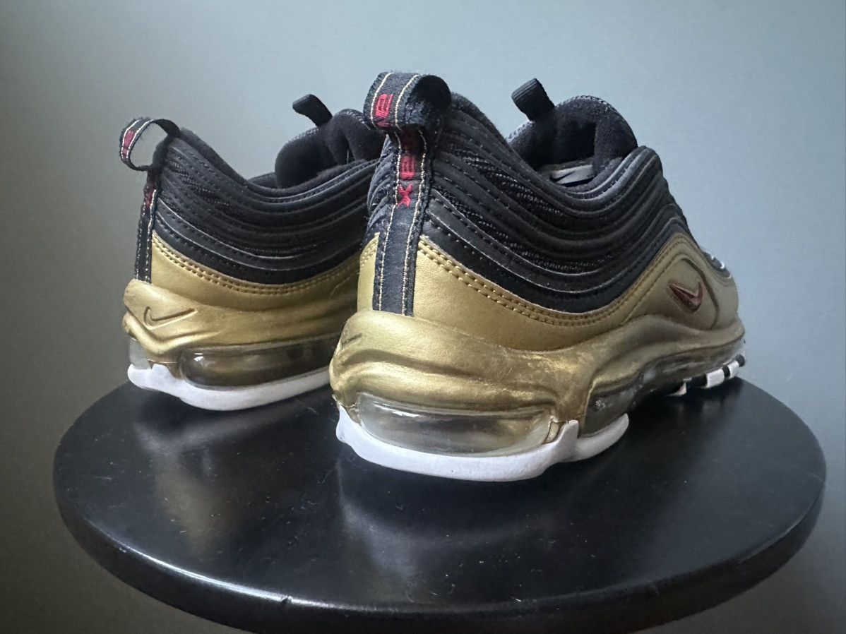 Nike Nike Air Max 97 Black Metallic Gold Low Top Shoes Size US 7.5 / EU 40-41 - 9 Thumbnail